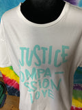Know The Origin x Amor Justice Compassion Love Graphic Tee XL