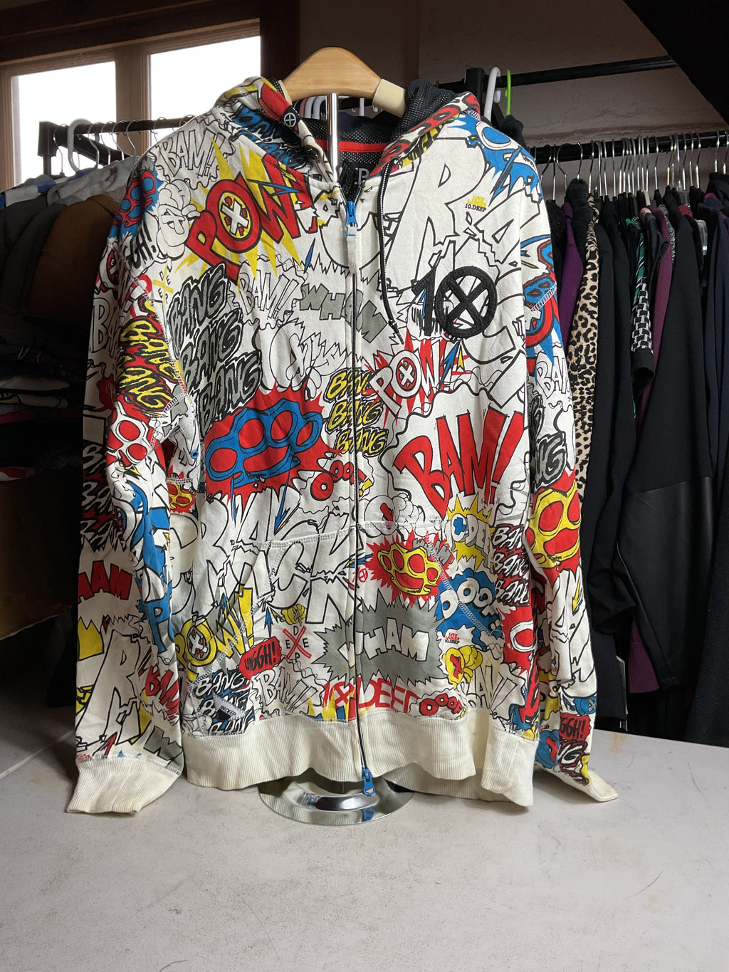 10.DEEP Comic Book Pop Art Full-Zip