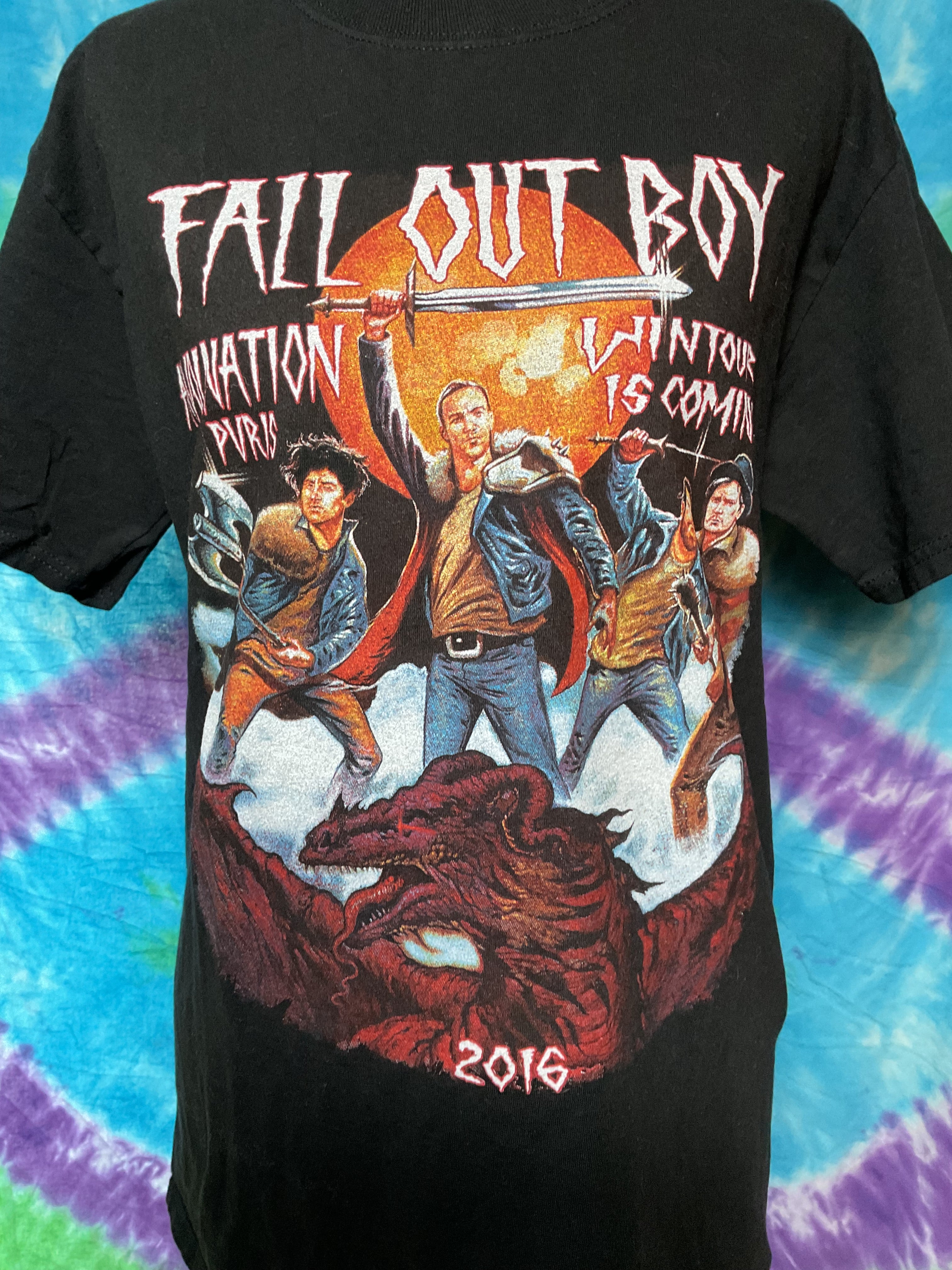 Fall Out Boy 2016 Wintour Is Coming Tour Shirt Hanes Beefy M