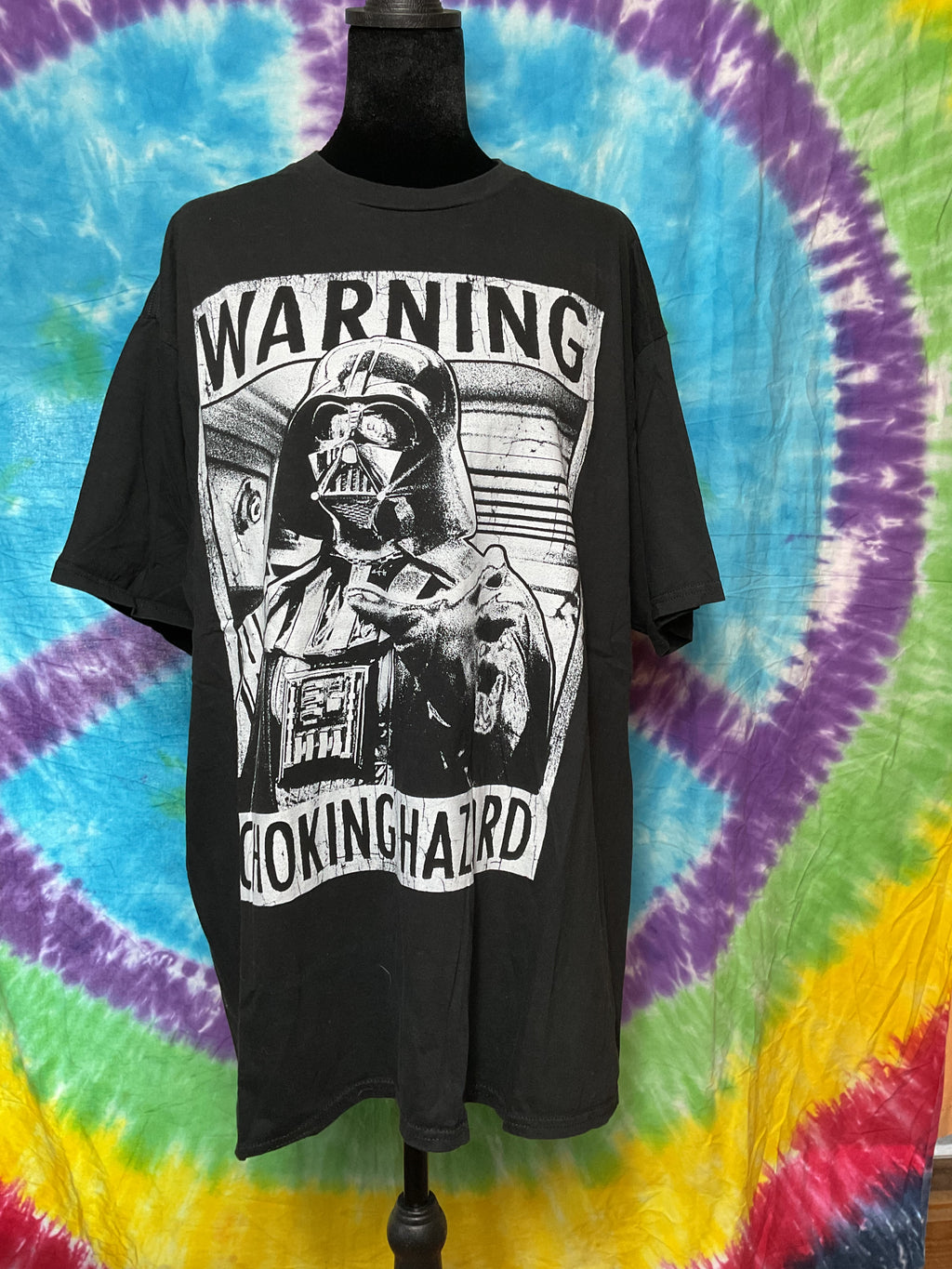 Darth Vader Warning Choking Hazard Graphic Tee Star Wars 2XL