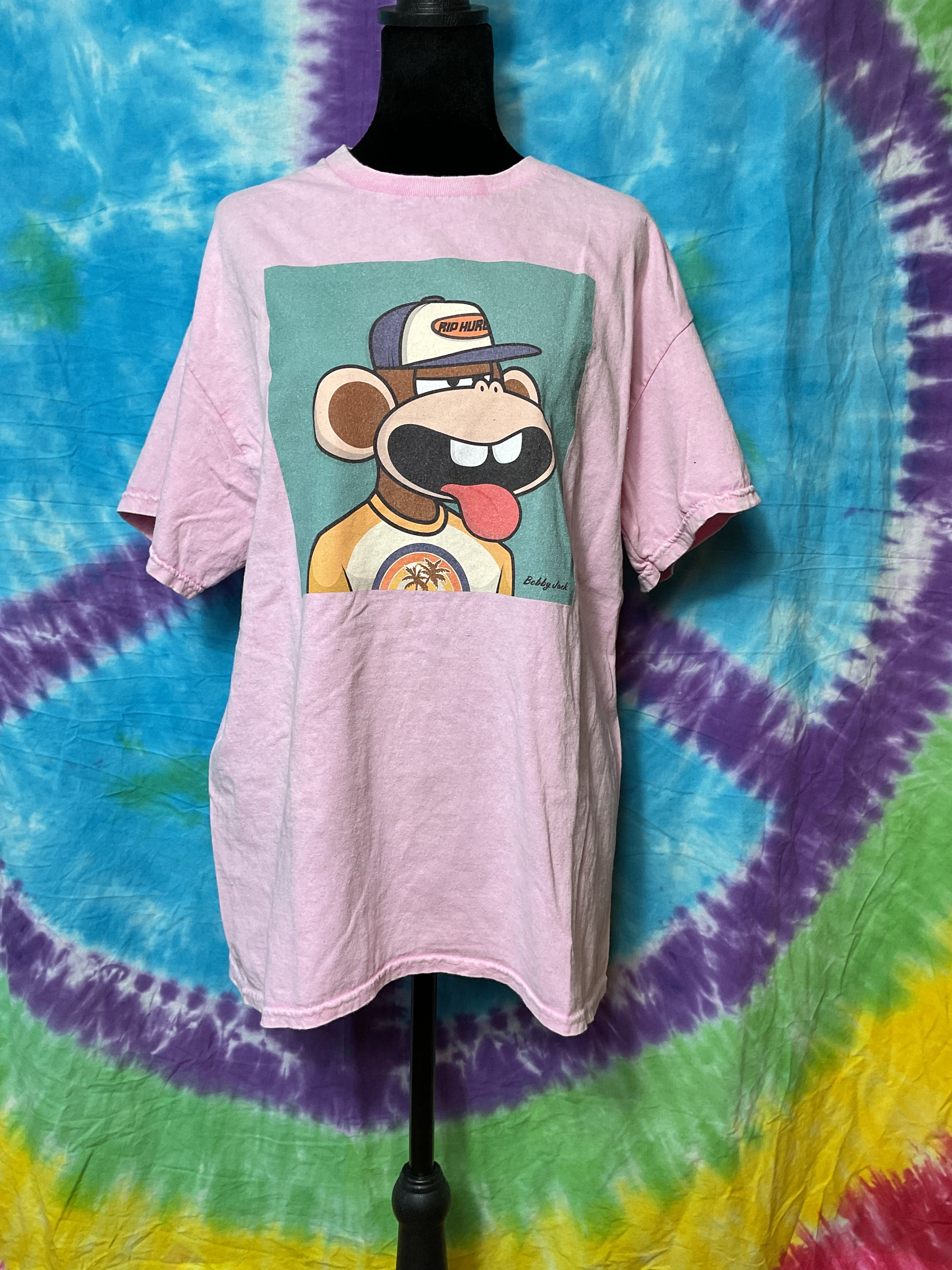 Vintage Bobby Jack Rip Hurl Pink Graphic Tee Nikxie M
