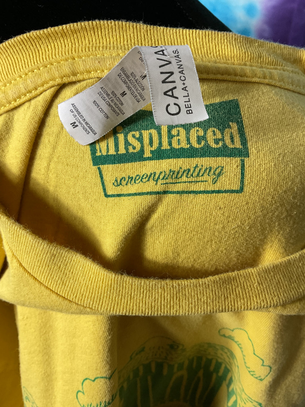 Portland Big Mouth Tee Ginger Yellow Ringspun Cotton Sz M