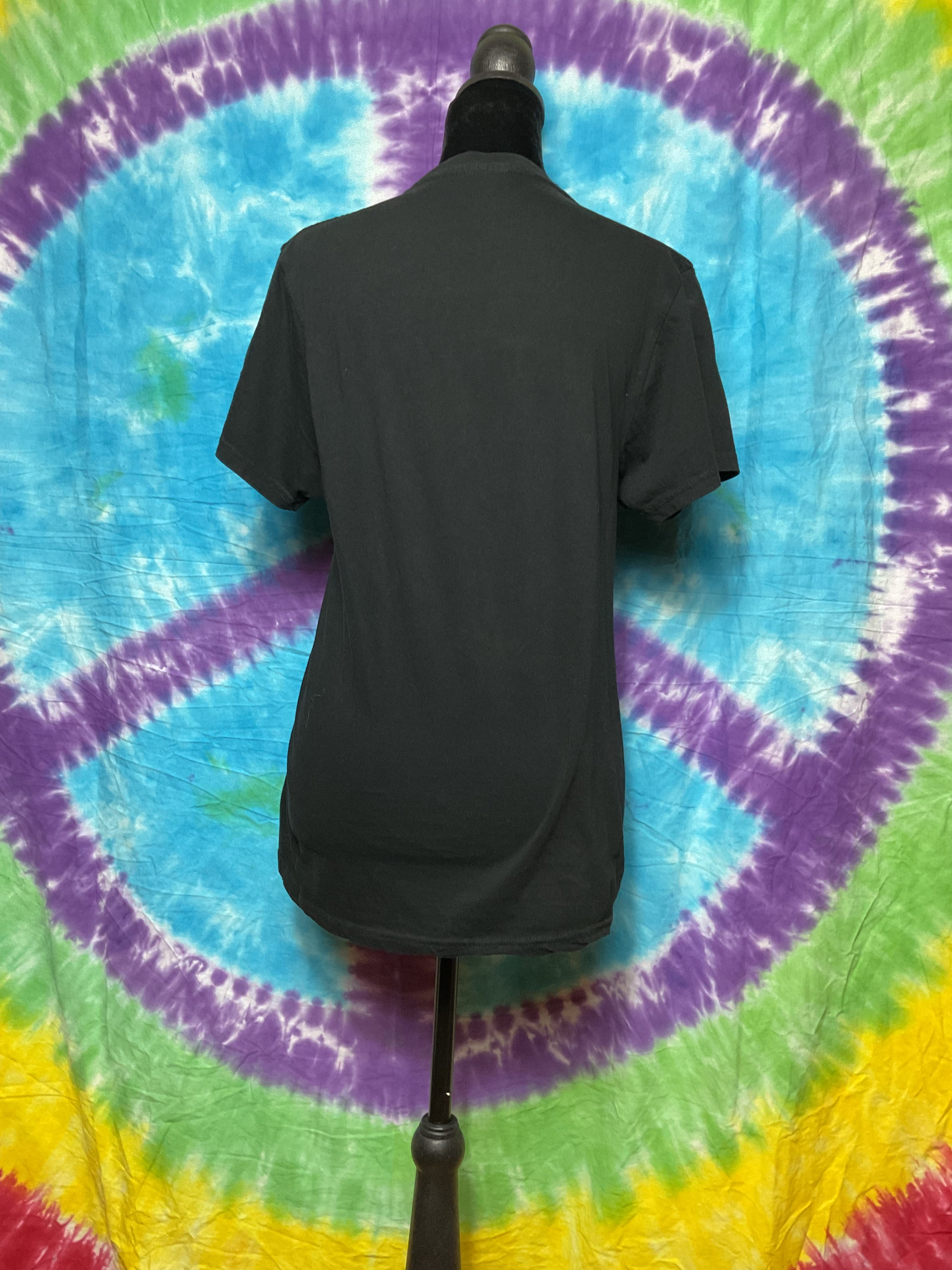 Sabrina Carpenter Red Puff Print Logo Graphic Tee Black Medium