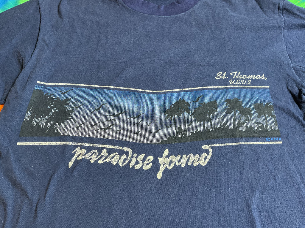 Vintage St. Thomas USVI Paradise Found Single Stitch
