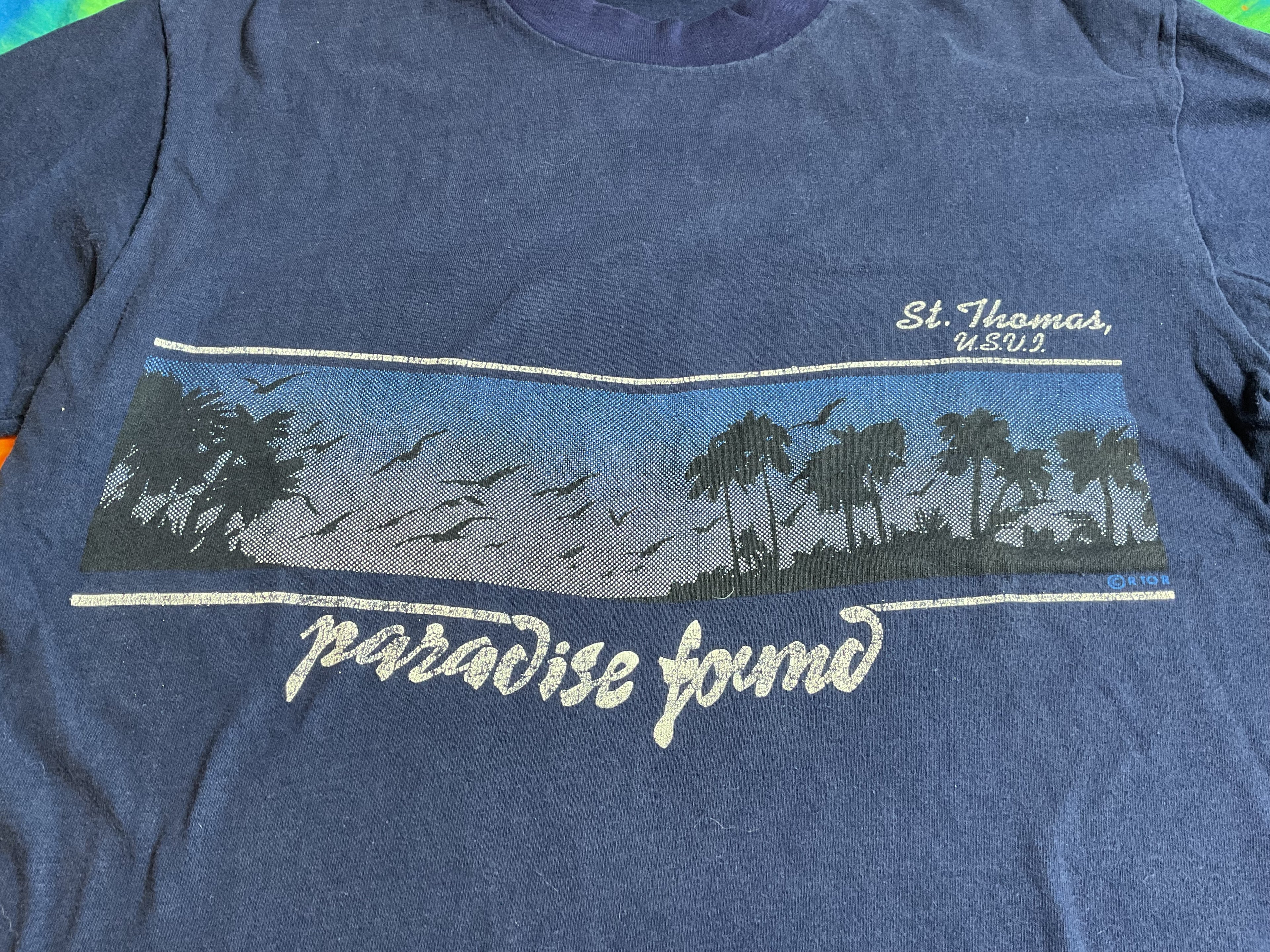 Vintage St. Thomas USVI Paradise Found Single Stitch