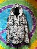 Looney Tunes AOP Character Zip Hoodie Marvin Taz Bugs L