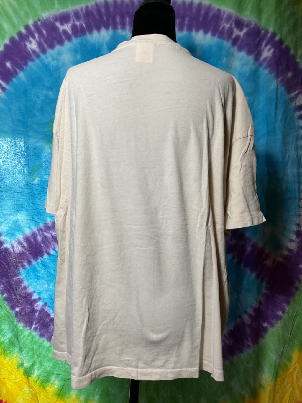 AE Band Tee Grateful Dead Roses Moon Lightning Bolt Cream Size M