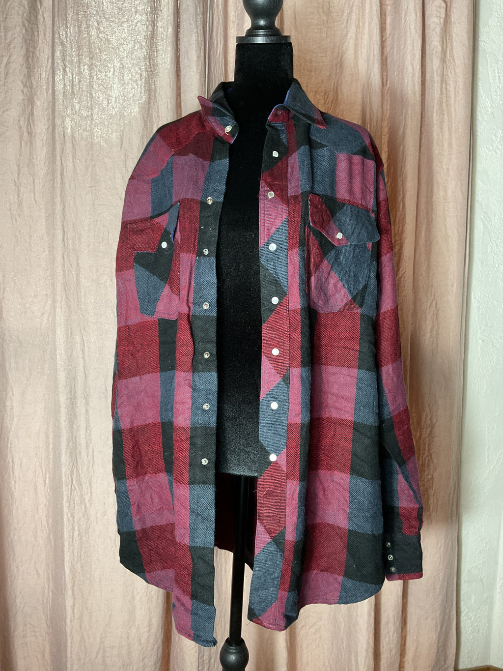 Williams Bay Western Buffalo Plaid Shirt Jacket Pearl Snap