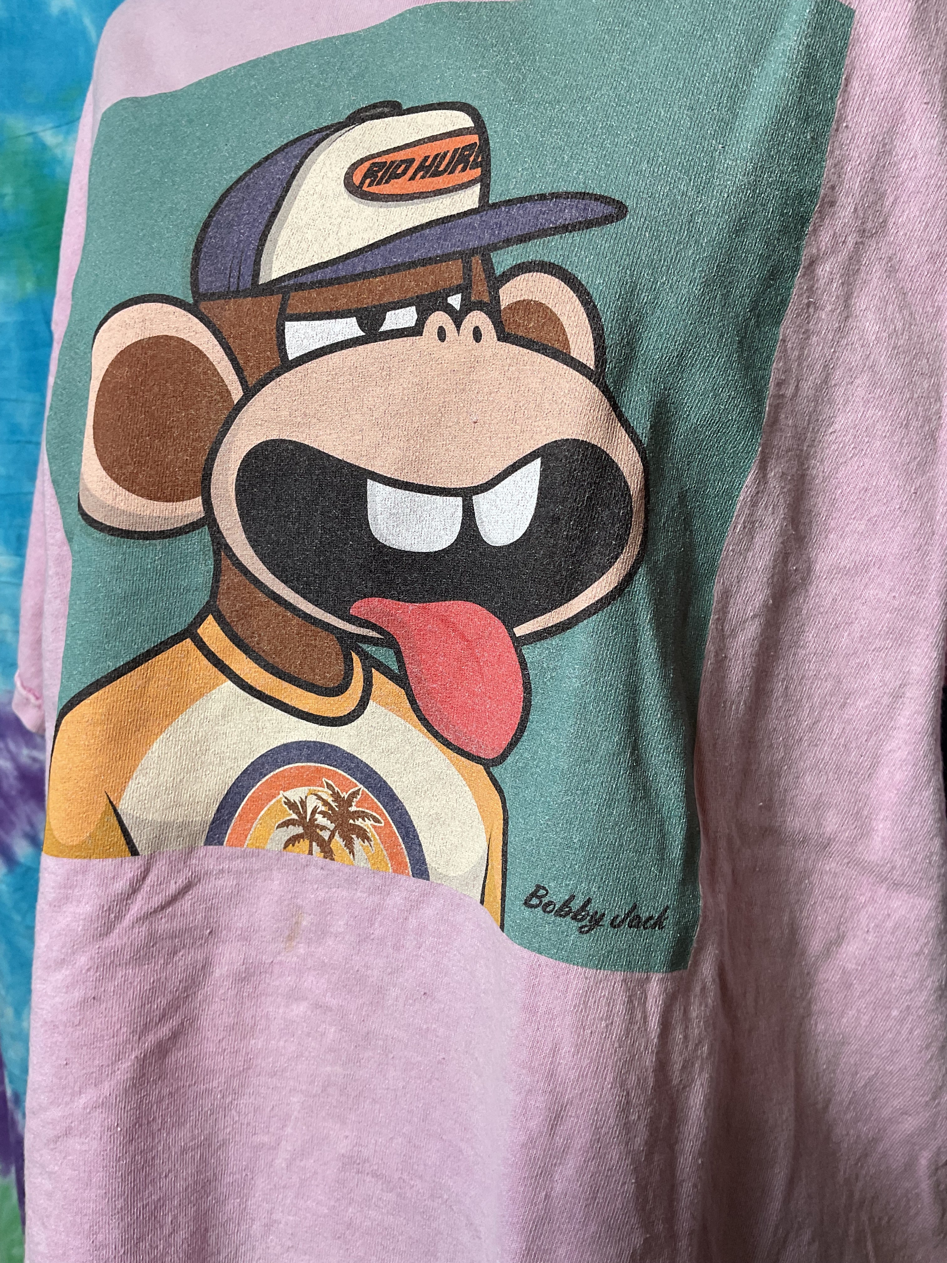 Vintage Bobby Jack Rip Hurl Pink Graphic Tee Nikxie M