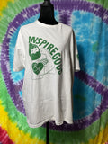 Inspire GOOD Real Acts Heart Logo Graphic Tee White Softstyle XL