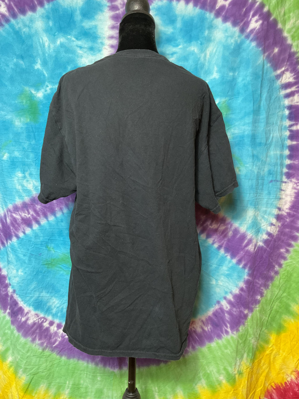 Vintage 3FORTY Inc Trippin Smiley Face Flame Tee L