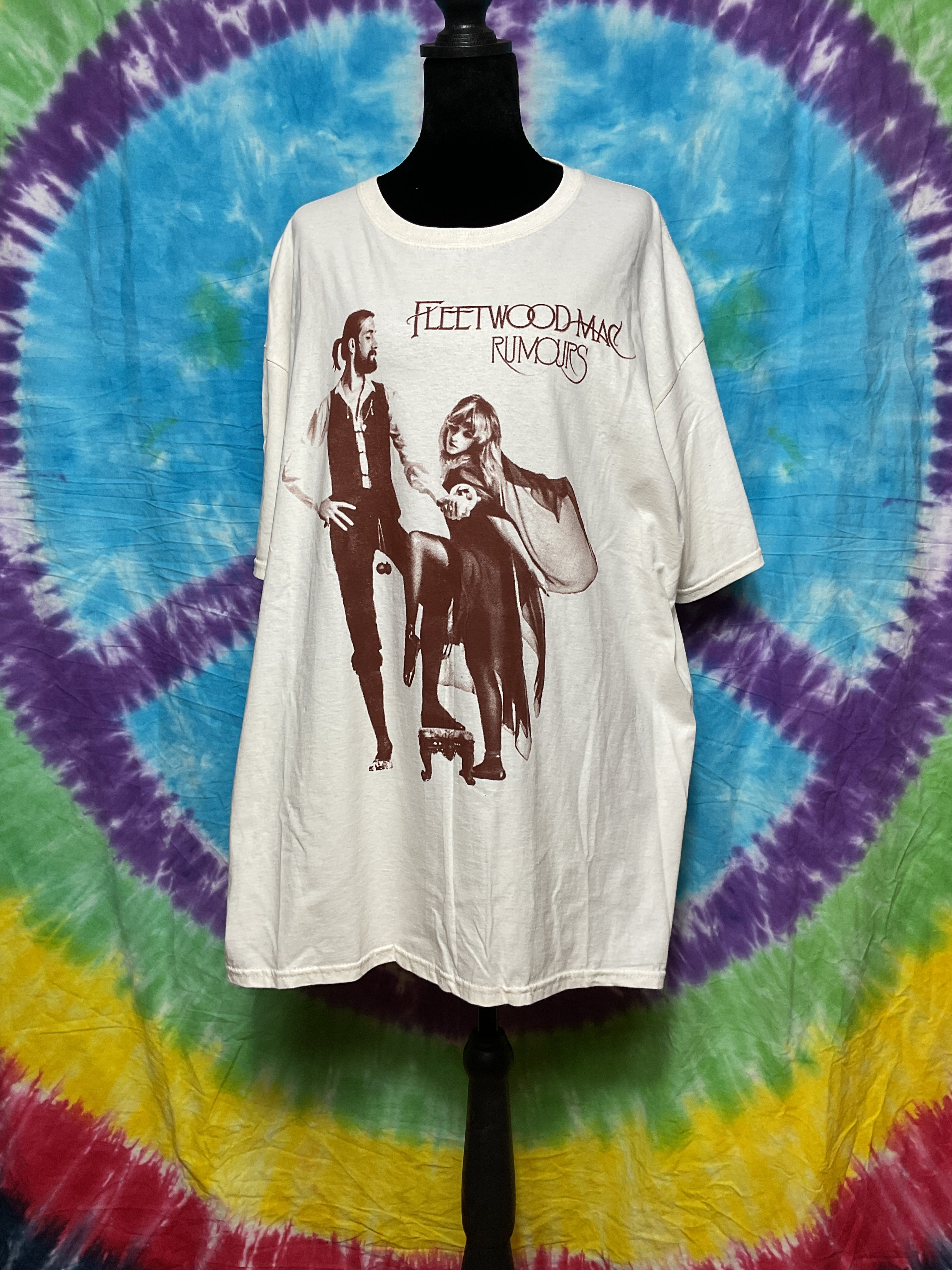 Fleetwood Mac Rumours Album Graphic Tee White Size XL Brand New