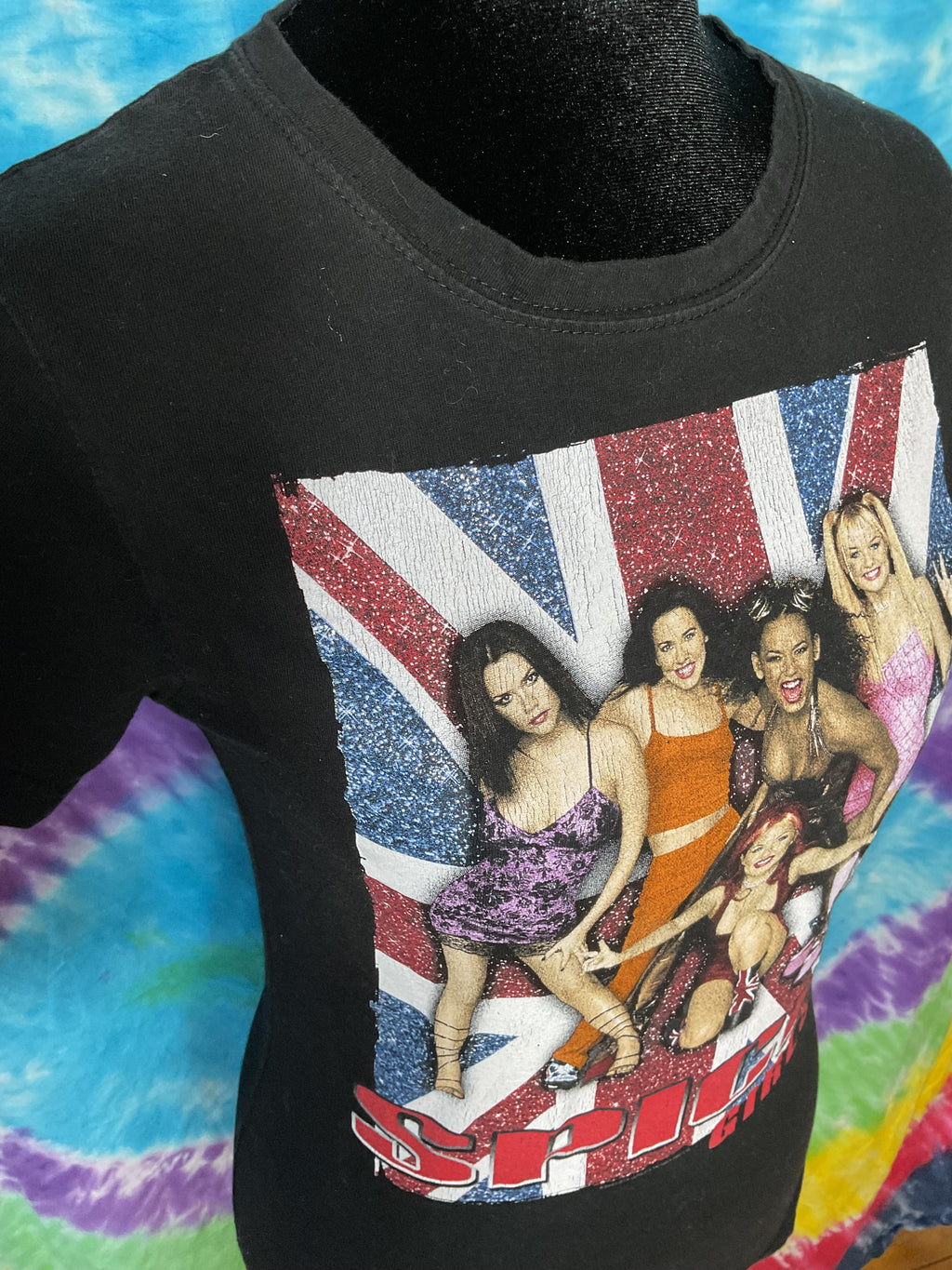 Spice Girls Vintage 1997 Union Jack Graphic Tee