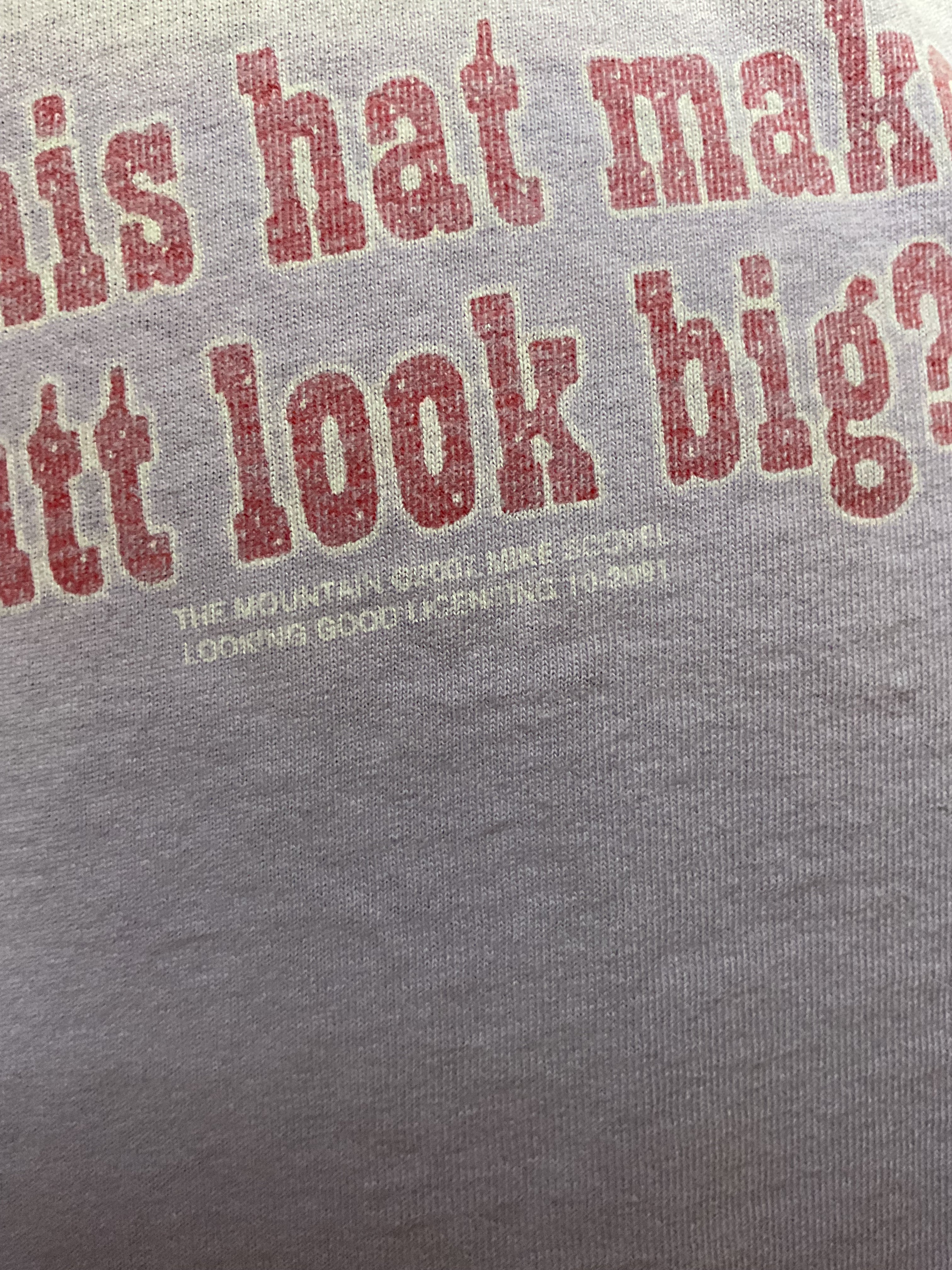 Vintage 2001 The Mountain Cowgirl T-Shirt Funny Humor Lilac L