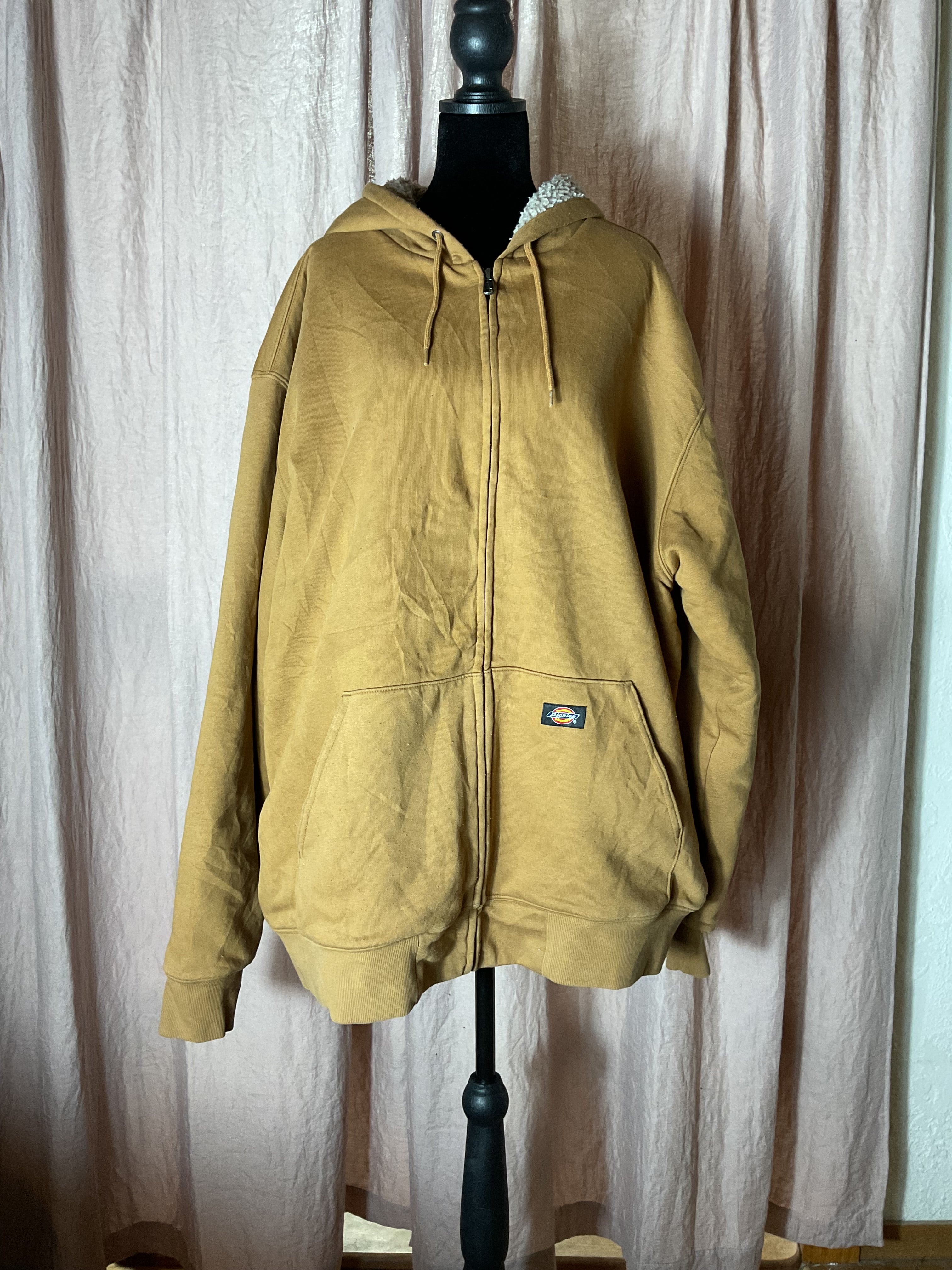 Dickies Men's 2XL Sherpa Lined Full Zip Hoodie Jacket