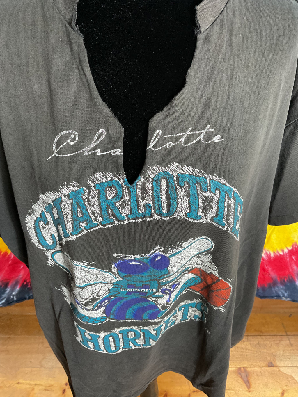 VTG Charlotte Hornets NBA T-Shirt Single Stitch XL