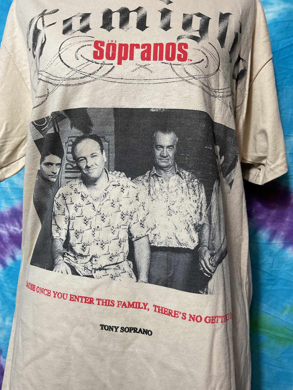 Vintage The Sopranos HBO T-Shirt Tony Soprano Cream M