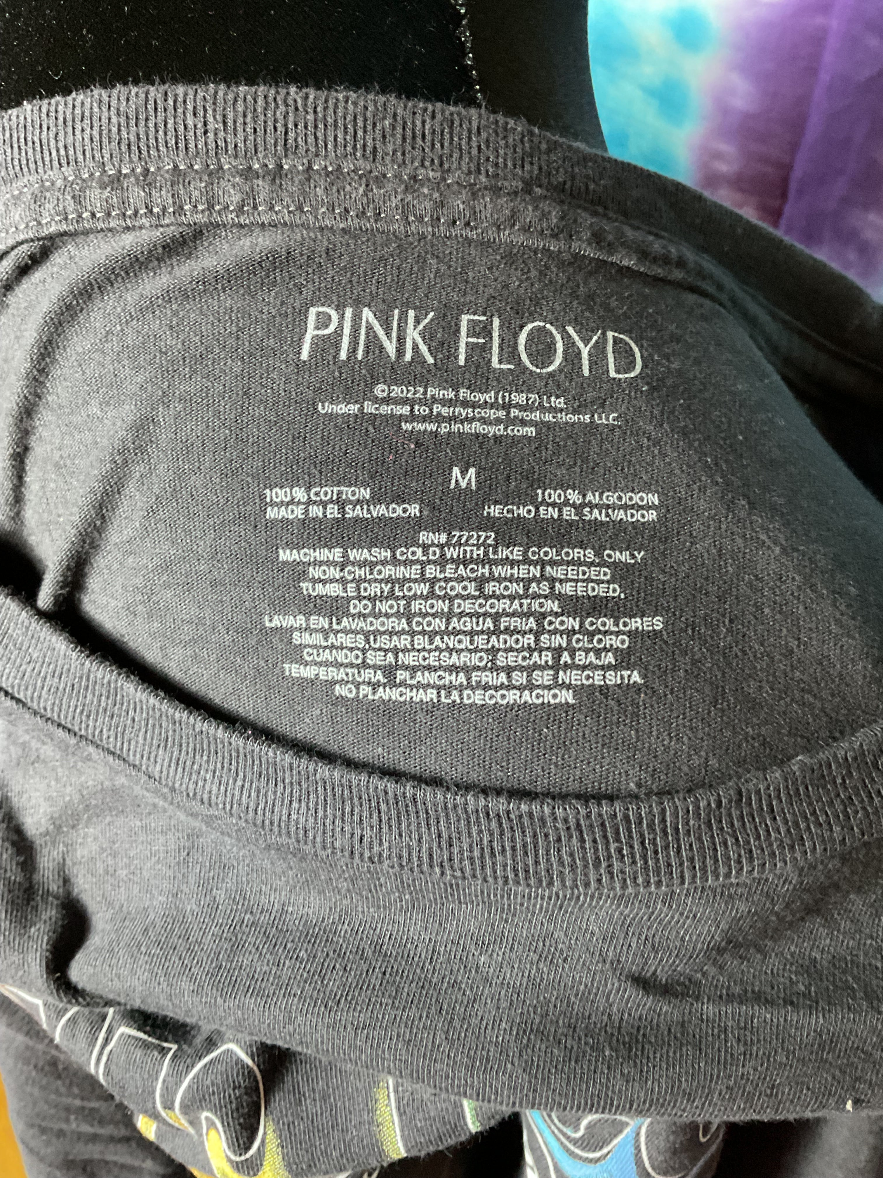 Pink Floyd Dark Side Moon 1972-73 World Tour Shirt NWOT M