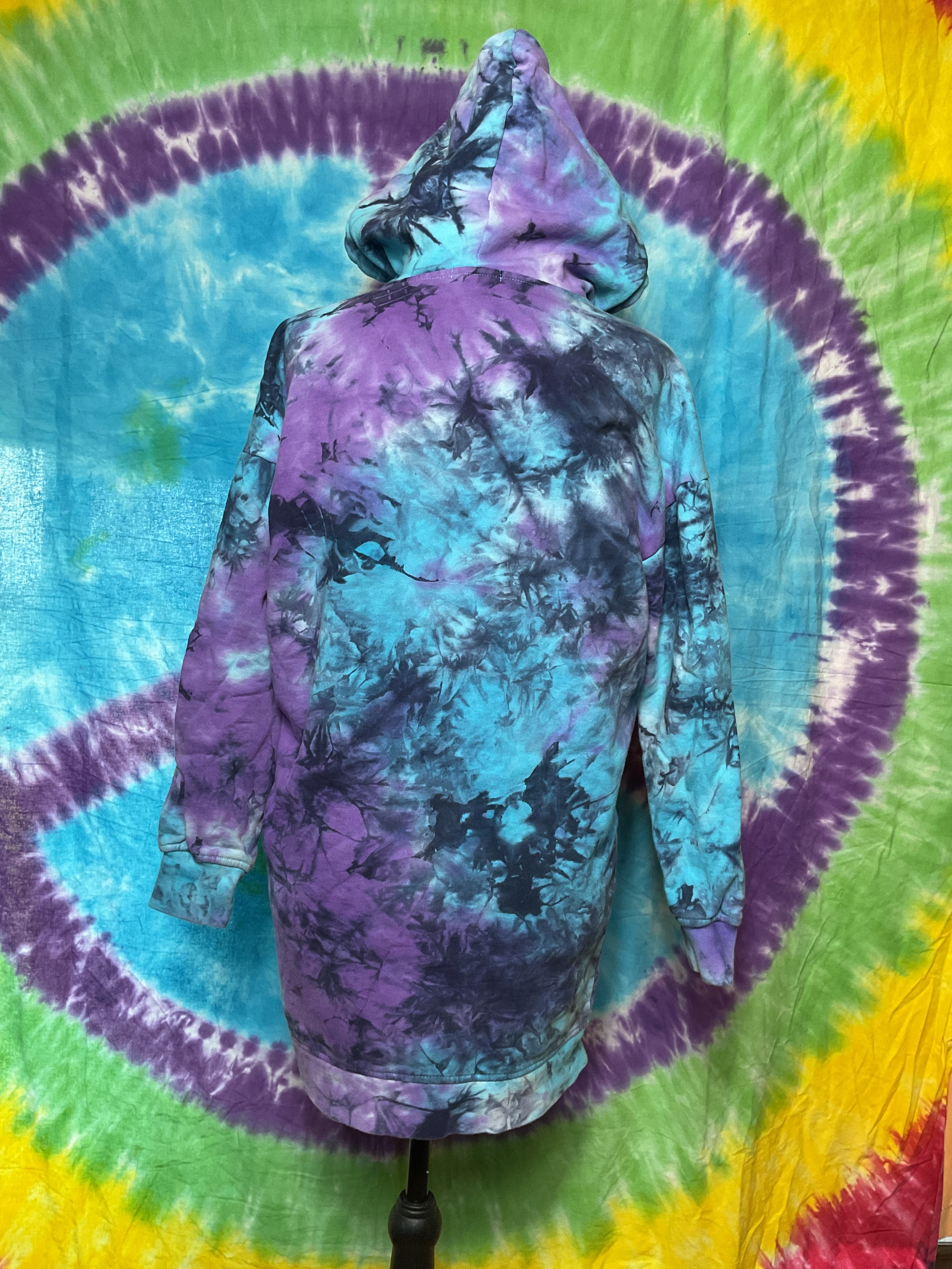Custom Cut Hot Topic Patrick Star Tie Dye Hoodie DOPE Small