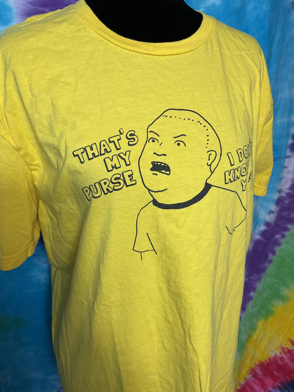 King of the Hill Bobby Hill Thats My Purse Yellow T-Shirt L