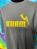 Vintage A'DAM Amsterdam Graphic Tee Jerzees Zt180 Brown Size M