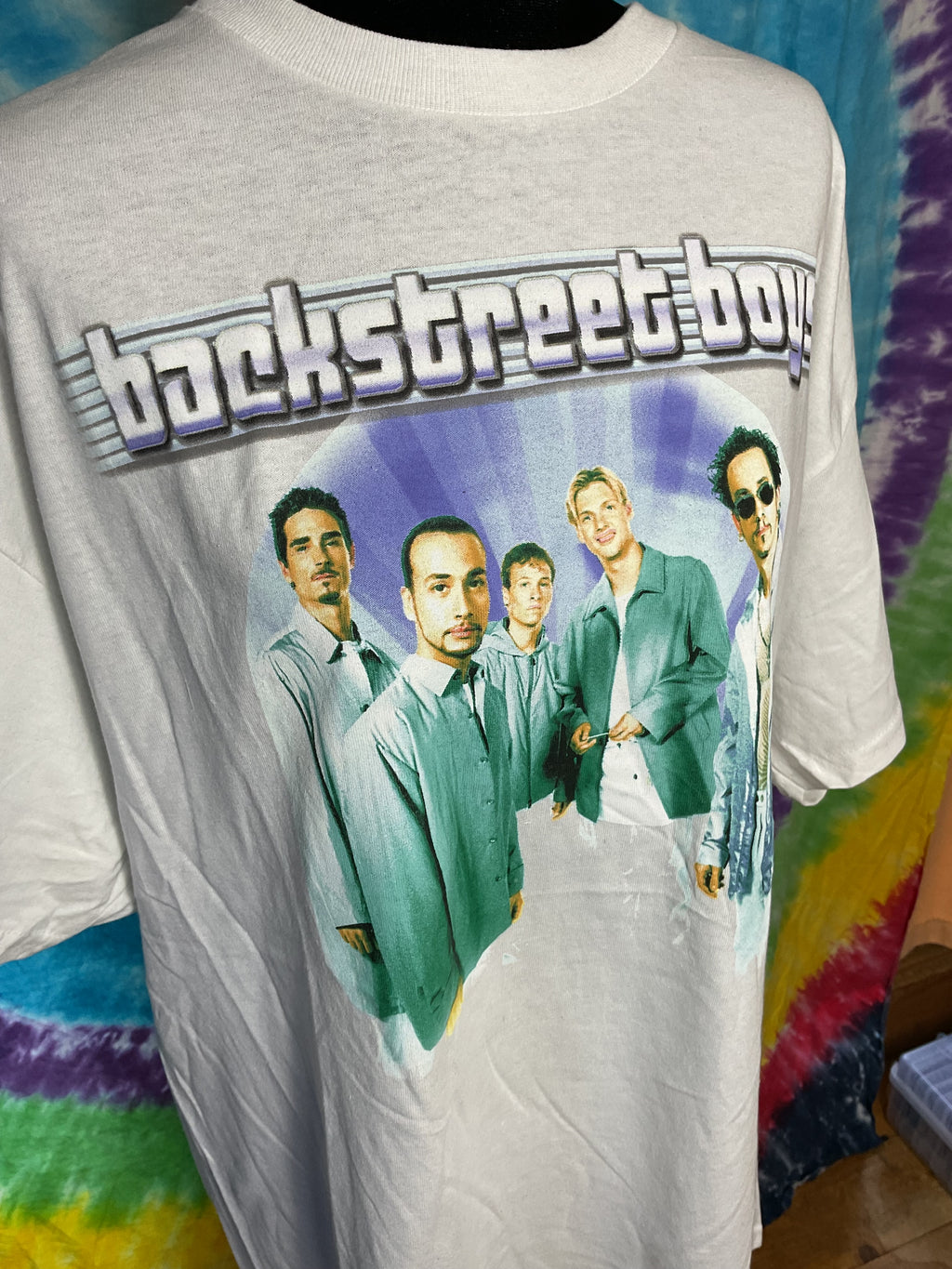 Backstreet Boys Millennium Tour White Graphic T-Shirt L/XL New