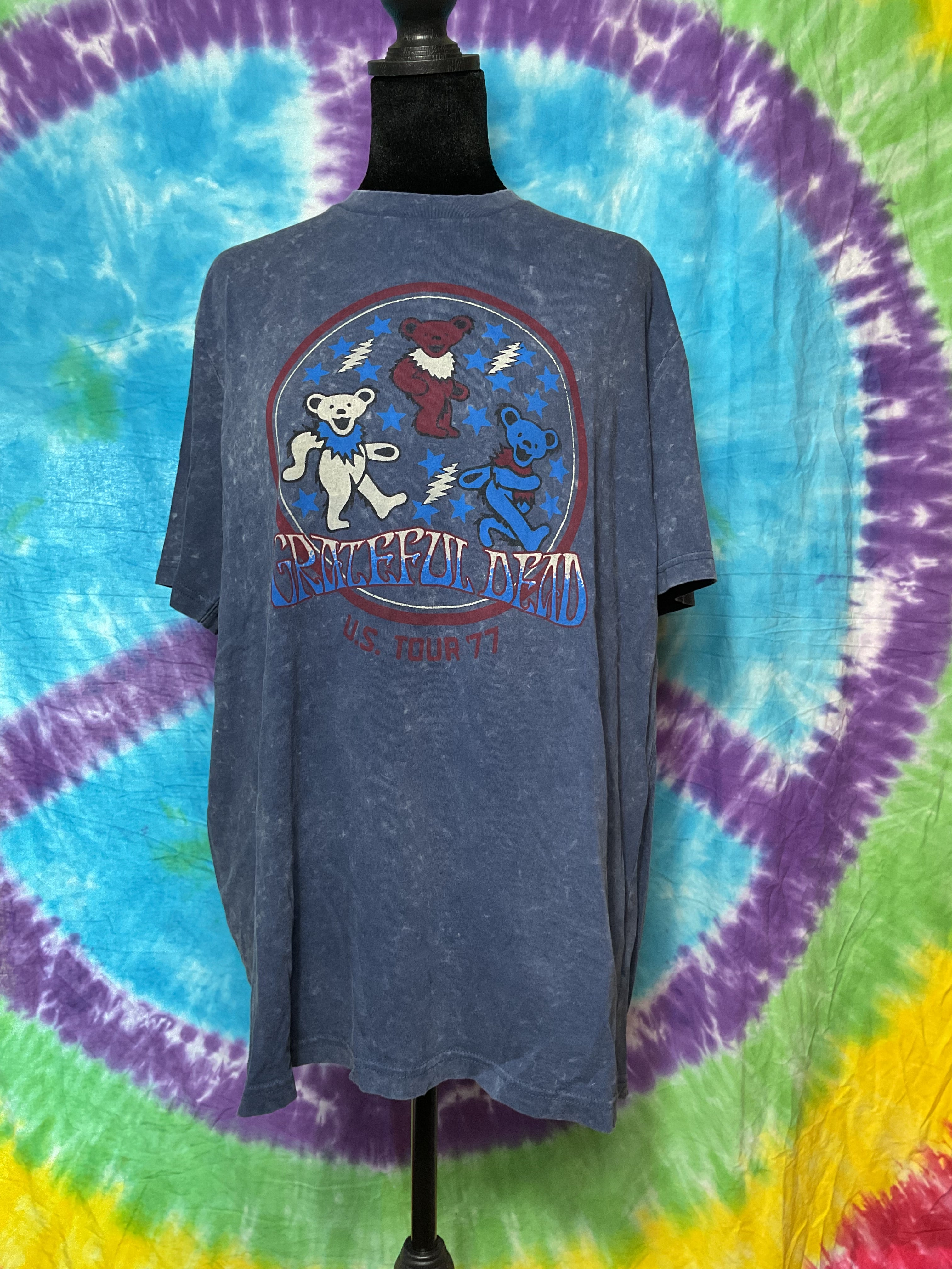 Grateful Dead American Eagle 1977 Tour Graphic Tee Large