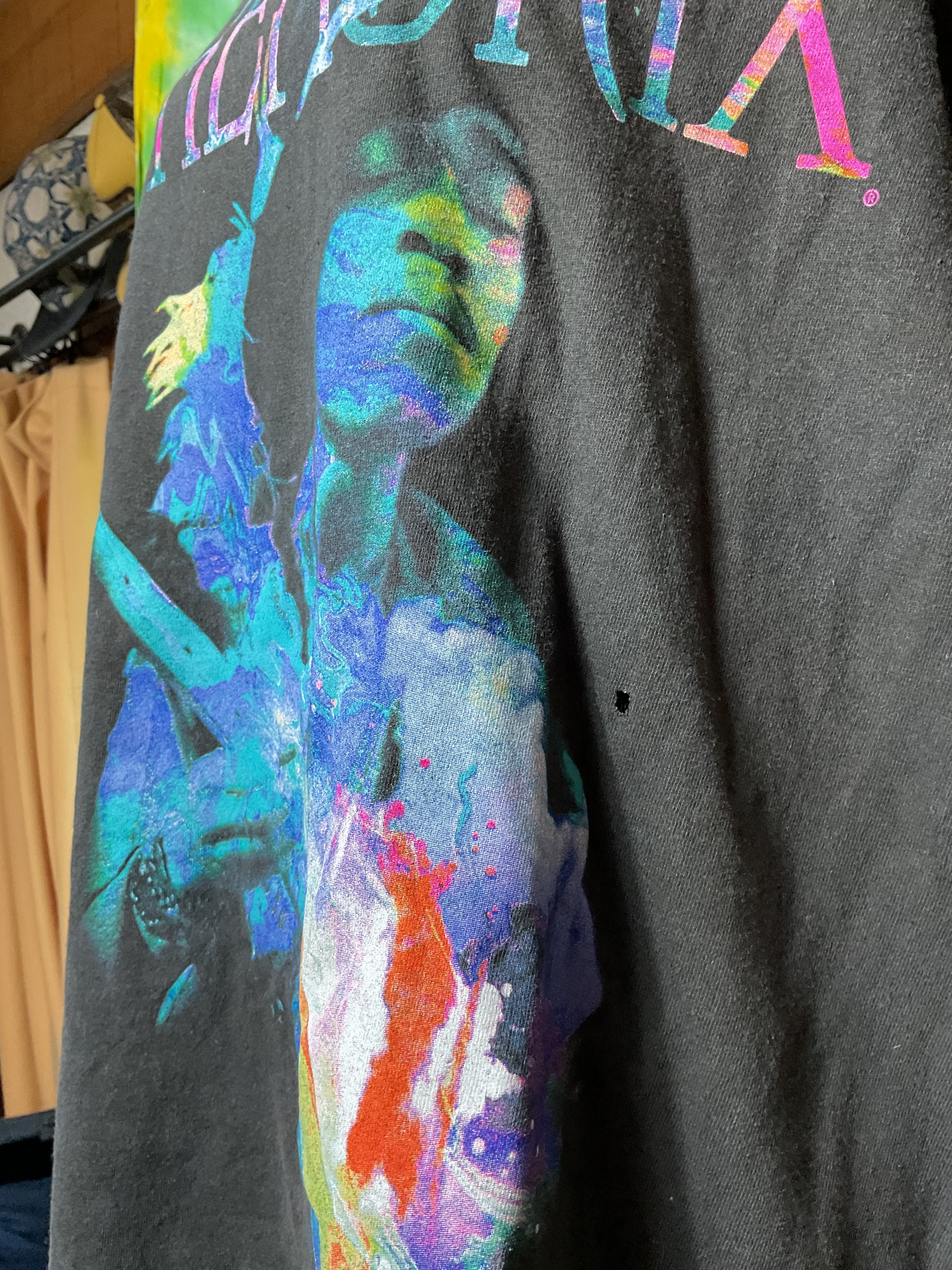 Authentic Jimi Hendrix Nigel Dickson Rainbow Graphic T-Shirt O/S