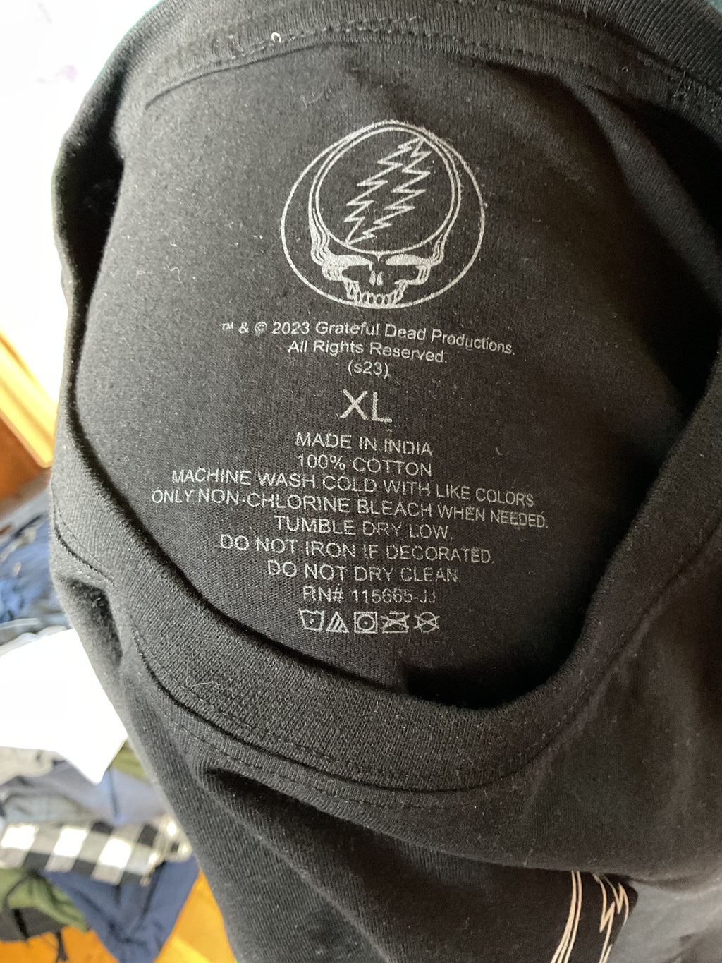 Grateful Dead Dancing Bears Long Sleeve Graphic Tee Black XL