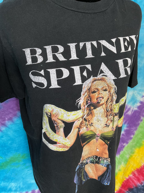 Britney Spears 2001 VMA Slave 4 U Snake Graphic T-Shirt Medium