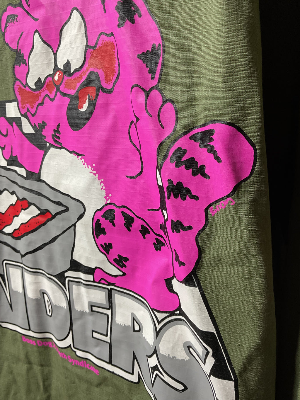 Boss Dog x Meth Syndicate Lasagna Raiders Garfield Jacket XL