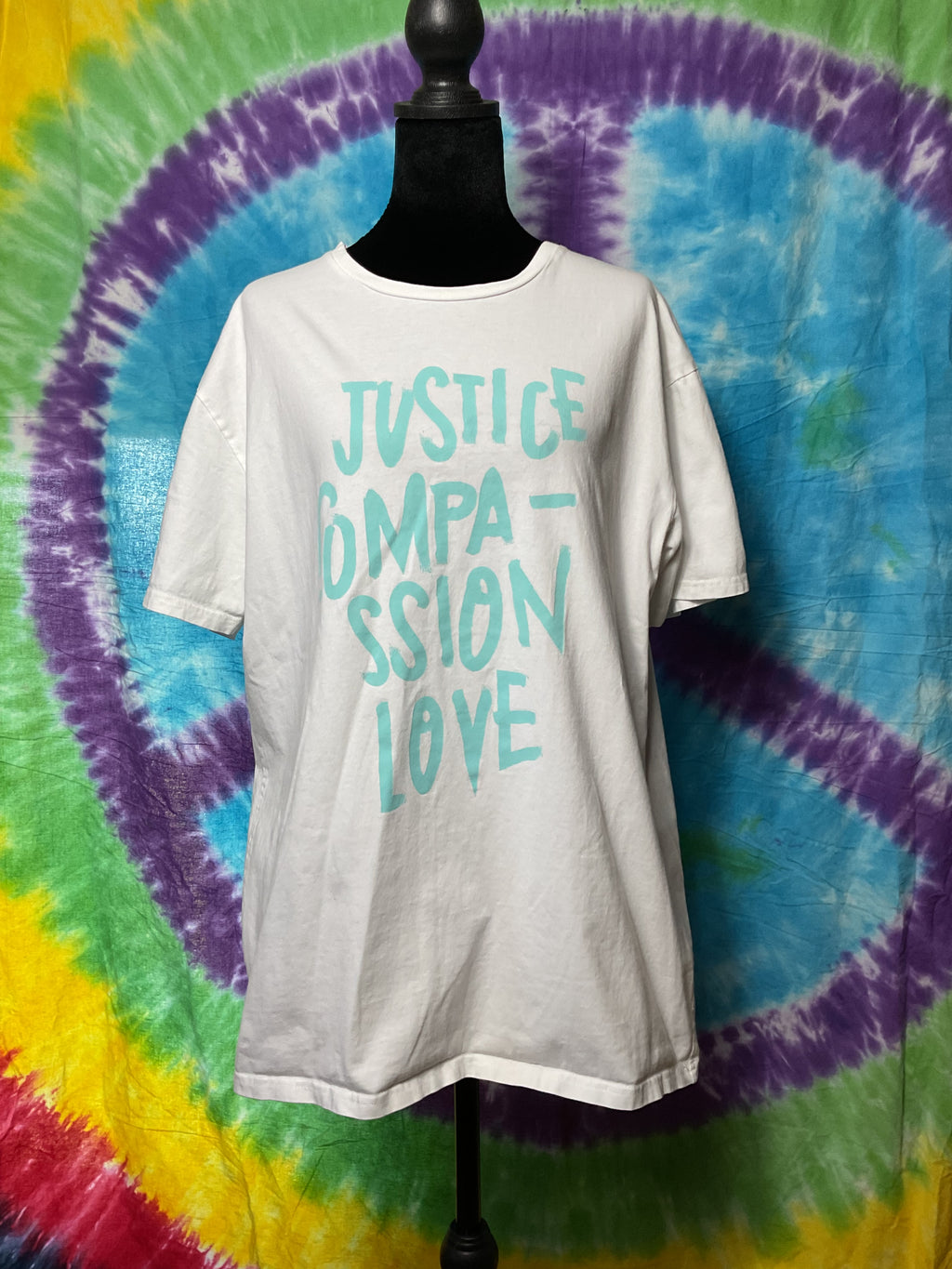 Know The Origin x Amor Justice Compassion Love Graphic Tee XL