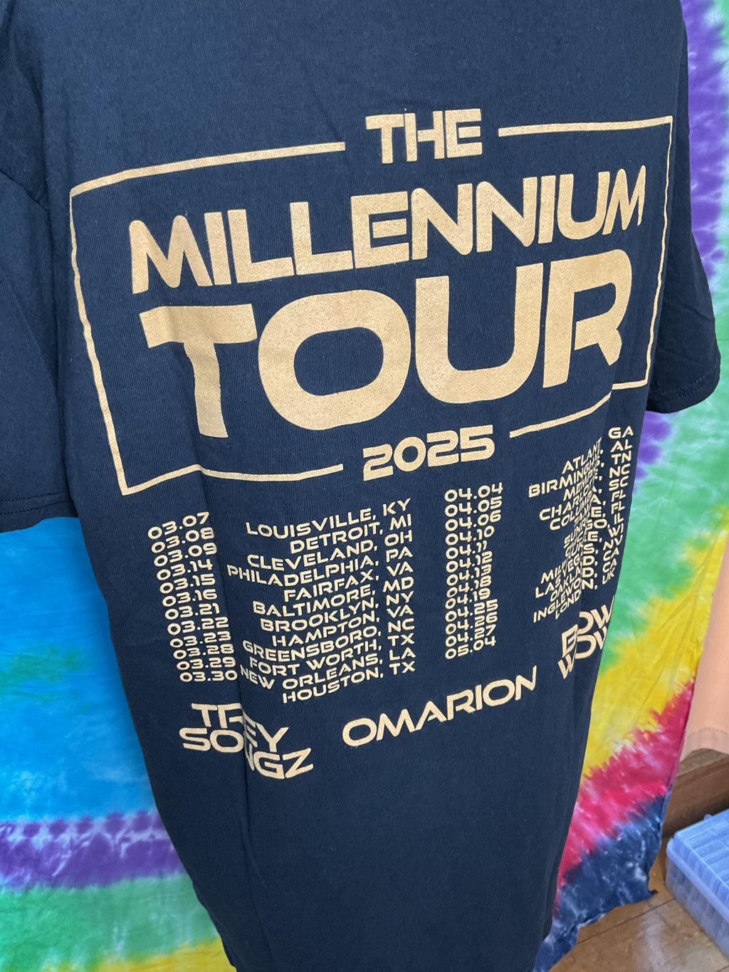 Millennium Tour 2025 Shirt Trey Songz Omarion Bow Wow L Large