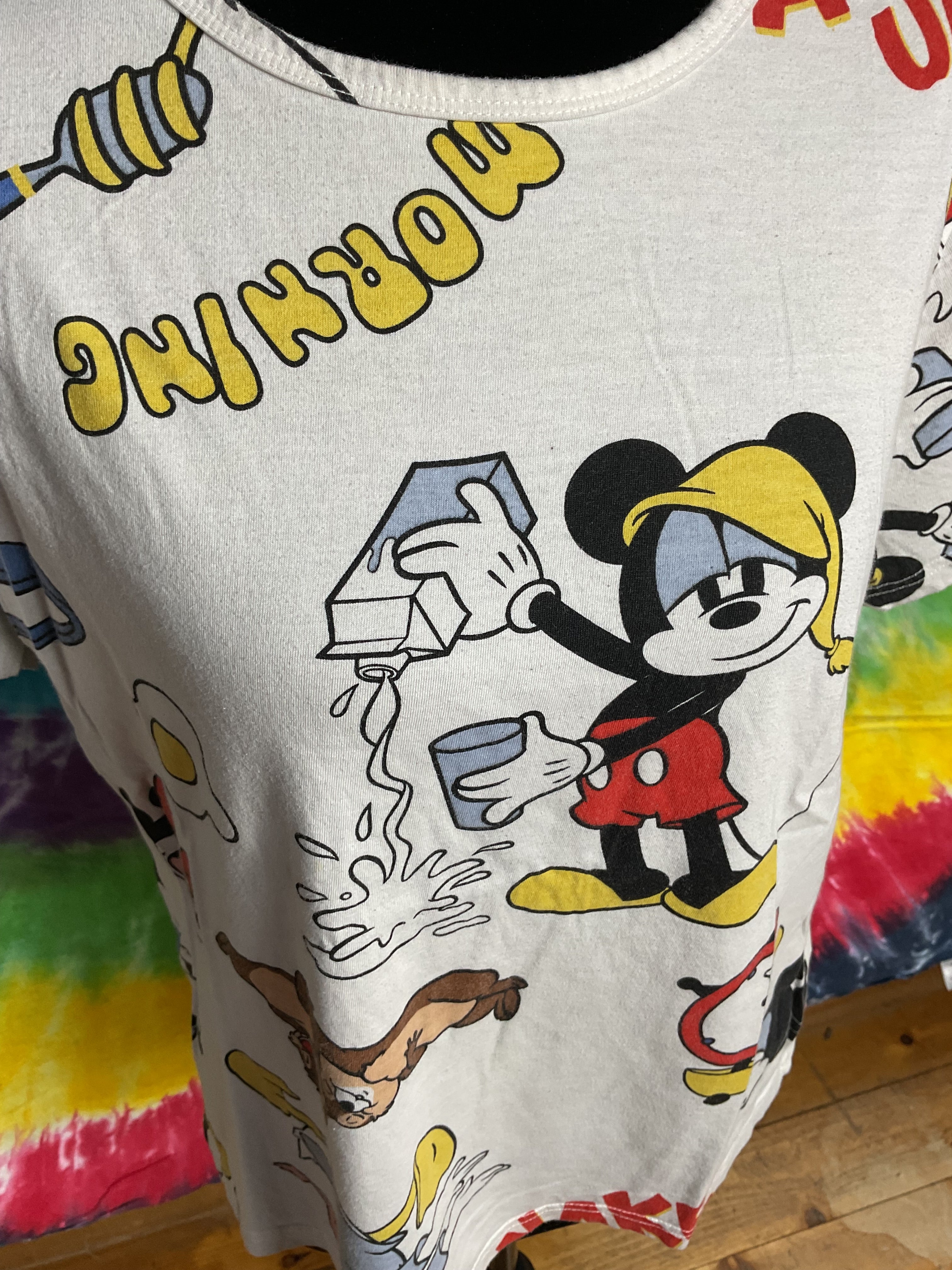 Disney x Max Mickey Mouse Friends AOP Shirt Medium