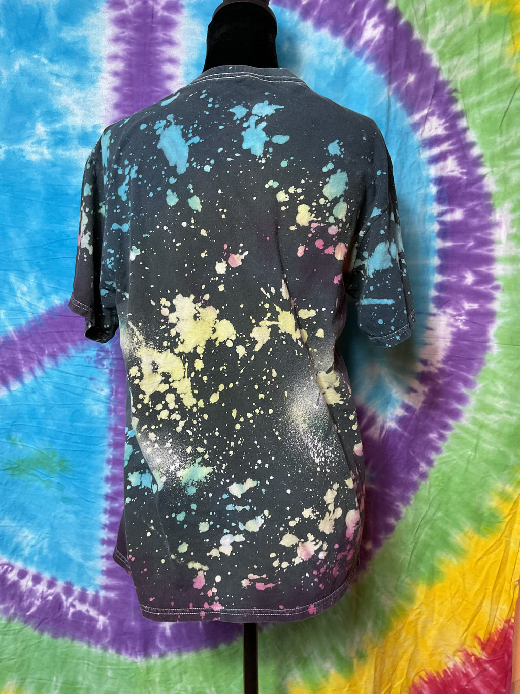 Vintage Pink Floyd Dark Side Of The Moon Bleach Splatter Tee M
