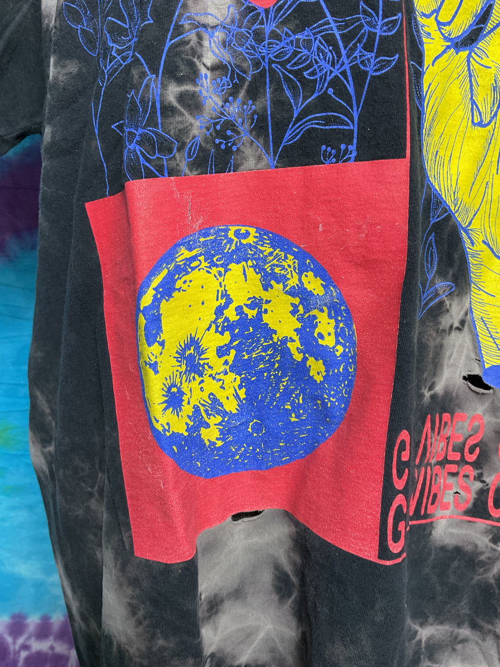 Chemistry Find Balance Tie Dye Skull T-Shirt Good Vibes XL