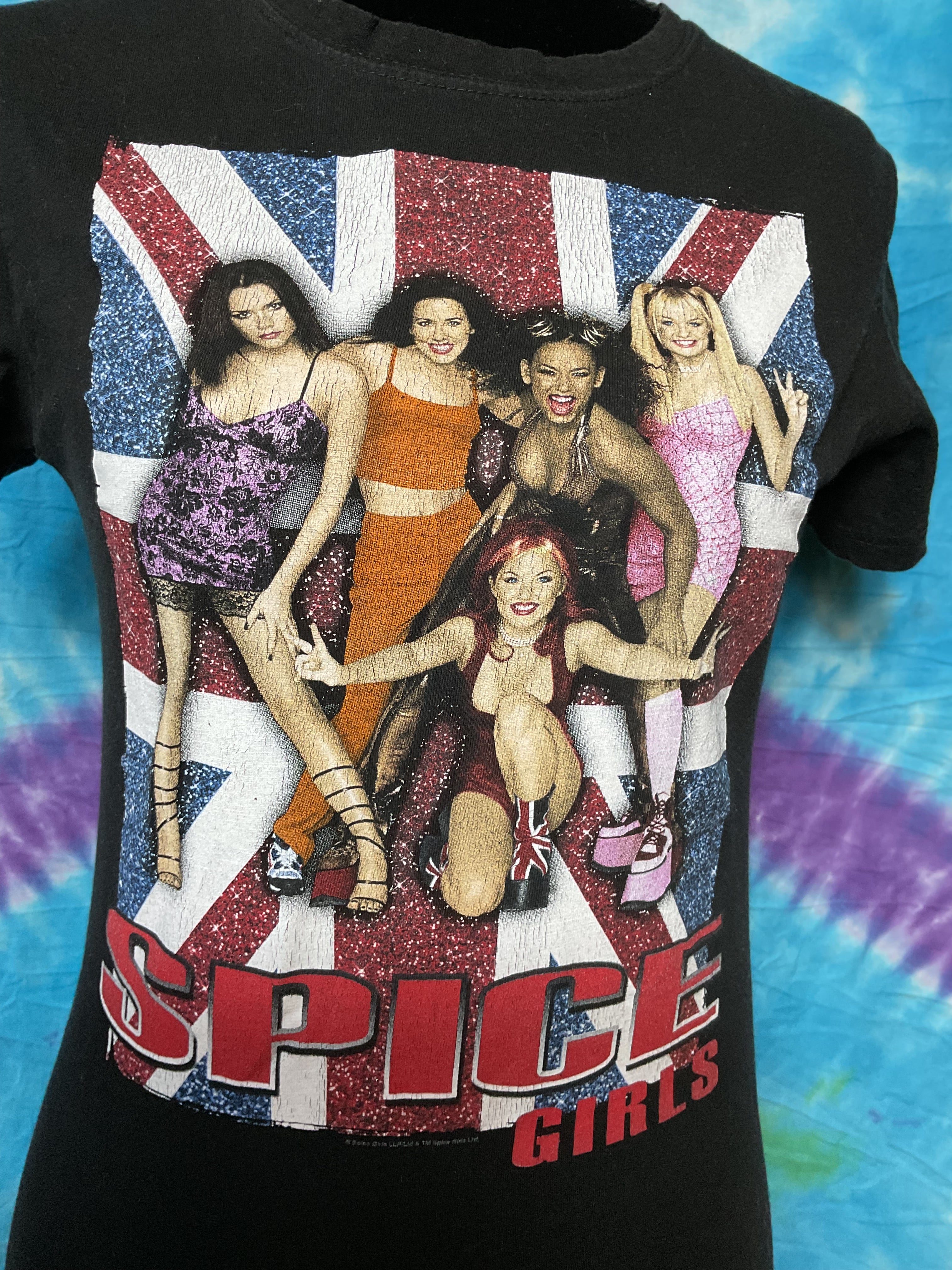 Spice Girls Vintage 1997 Union Jack Graphic Tee