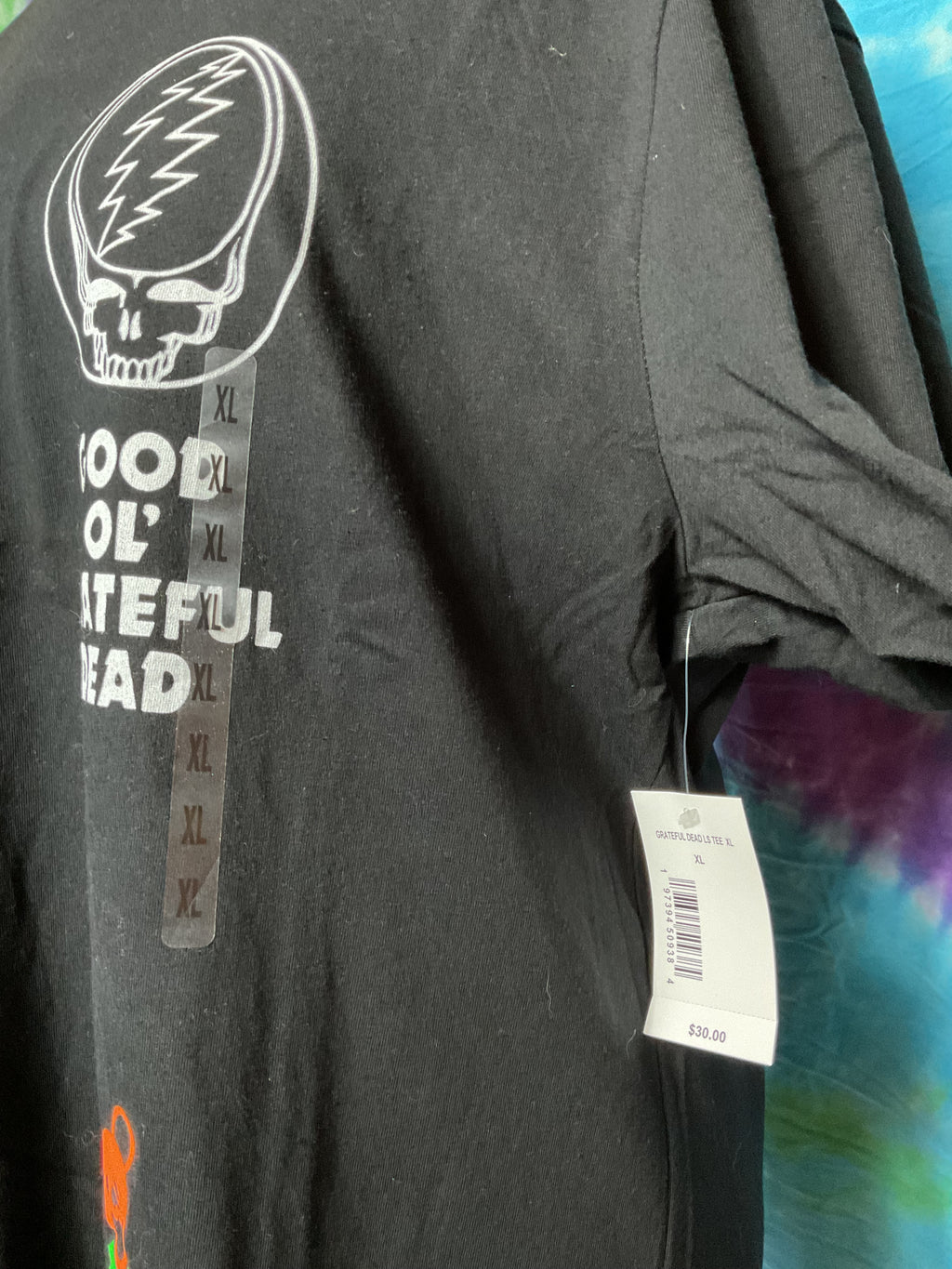 Grateful Dead Dancing Bears Long Sleeve Graphic Tee Black XL