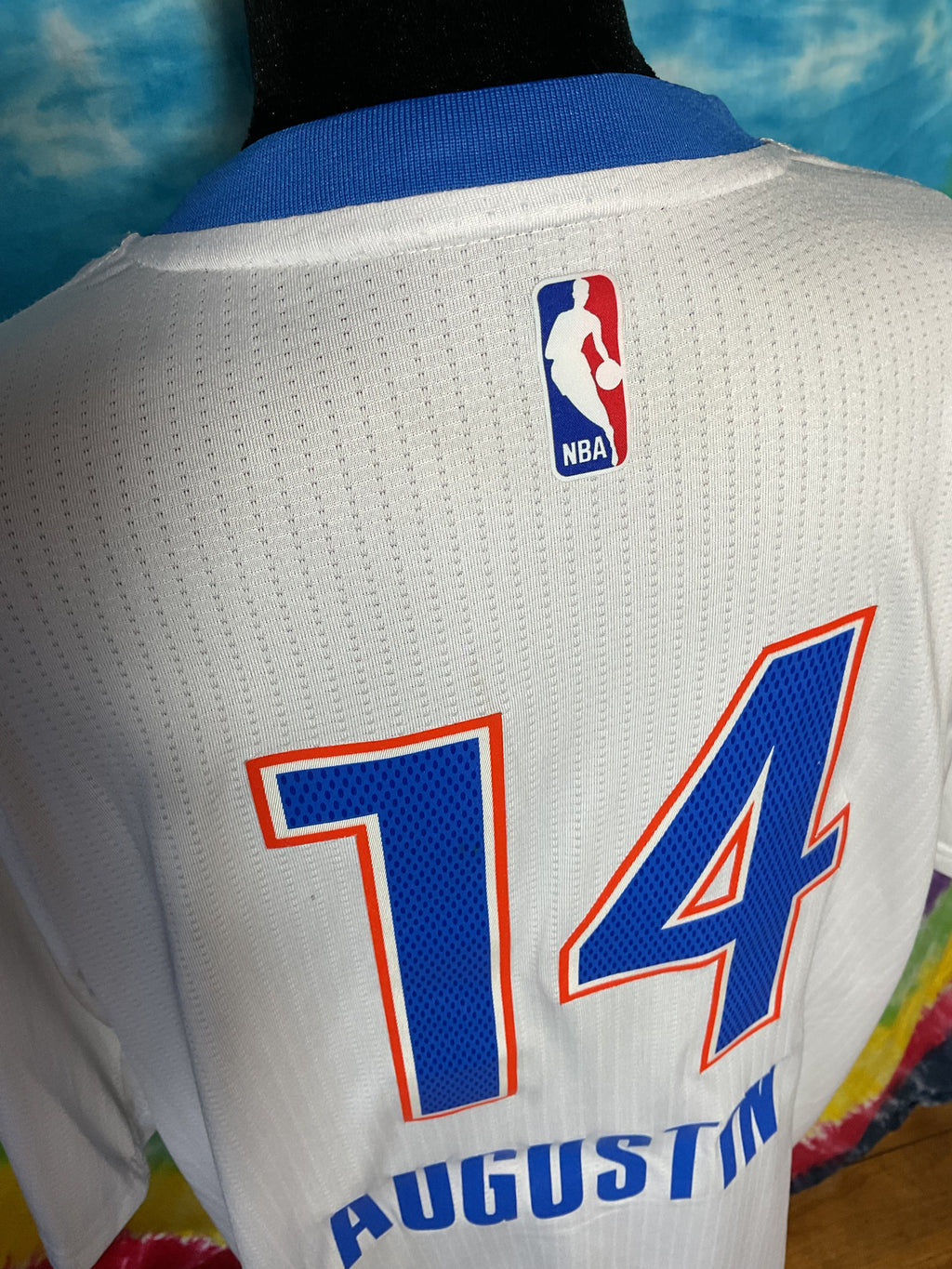 Adidas OKC Thunder D.J. Augustin Jersey XL White