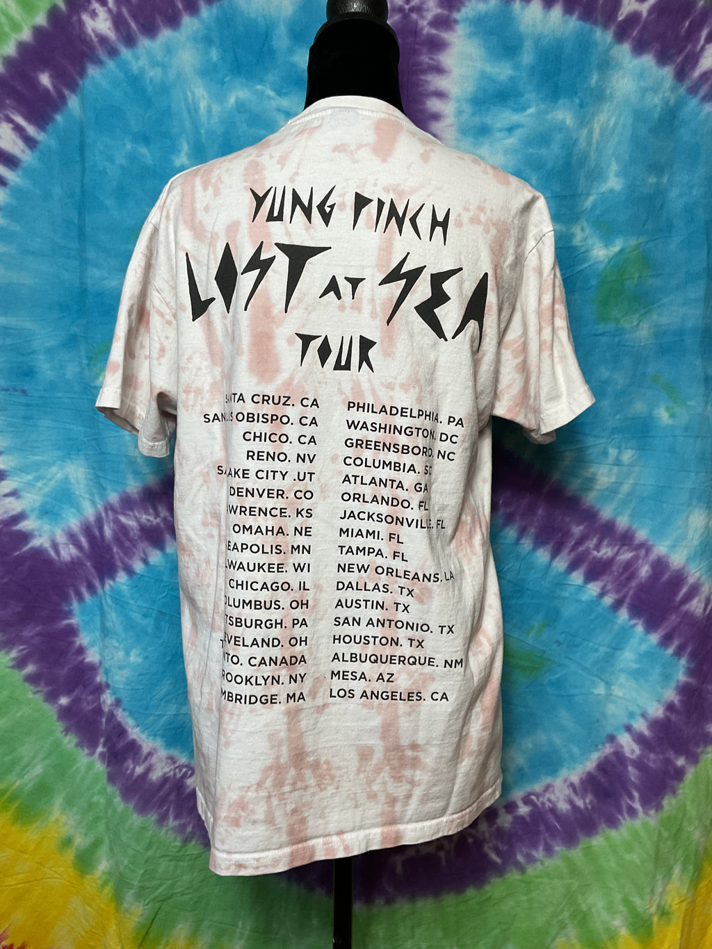 Yung Pinch Lost at Sea Tour Tie Dye Shirt Medium