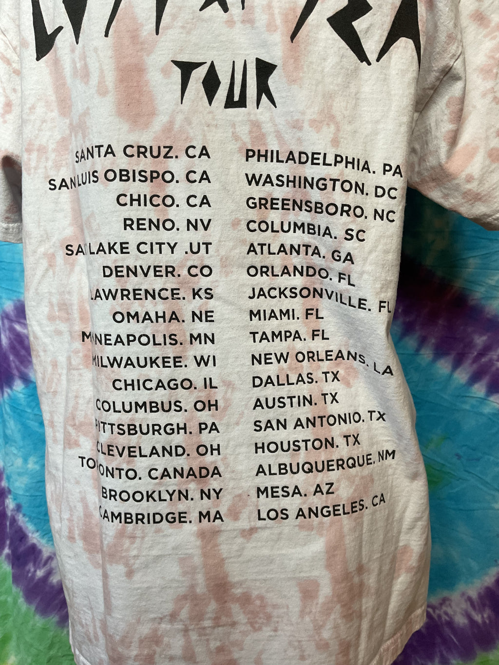 Yung Pinch Lost at Sea Tour Tie Dye Shirt Medium