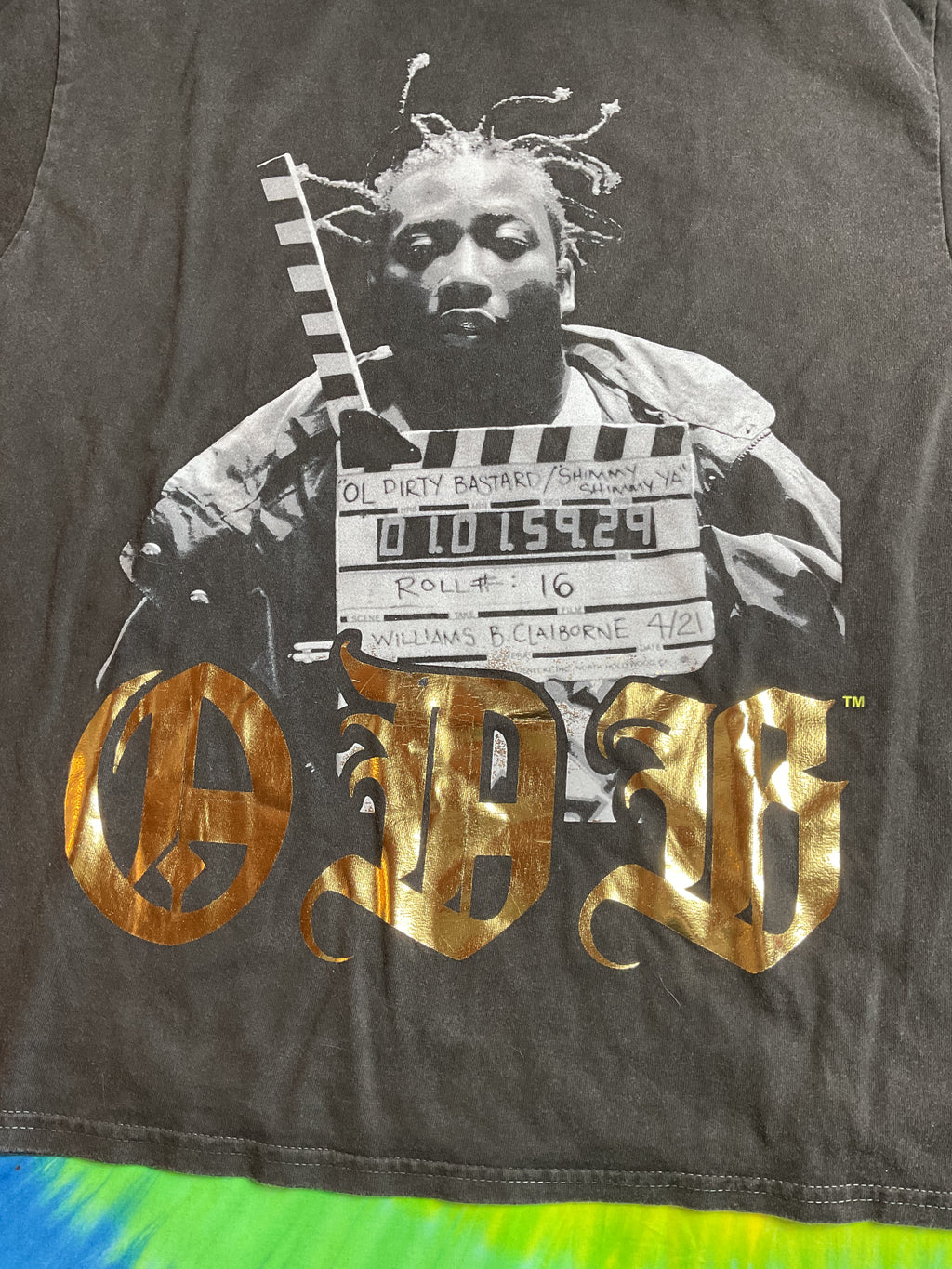 Ol' Dirty Bastard ODB Shimmy Shimmy Ya Graphic T-Shirt Large L