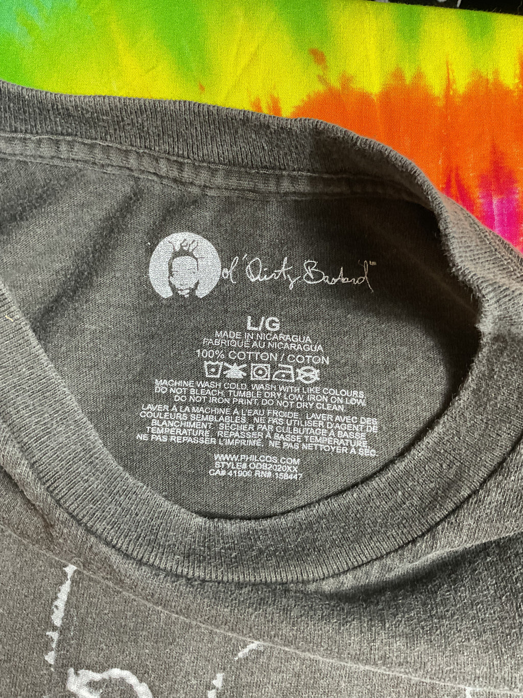 Ol' Dirty Bastard ODB Shimmy Shimmy Ya Graphic T-Shirt Large L
