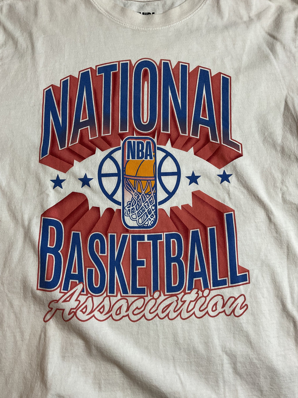 NBA All Team Logo Graphic T-Shirt White Mad Engine Large