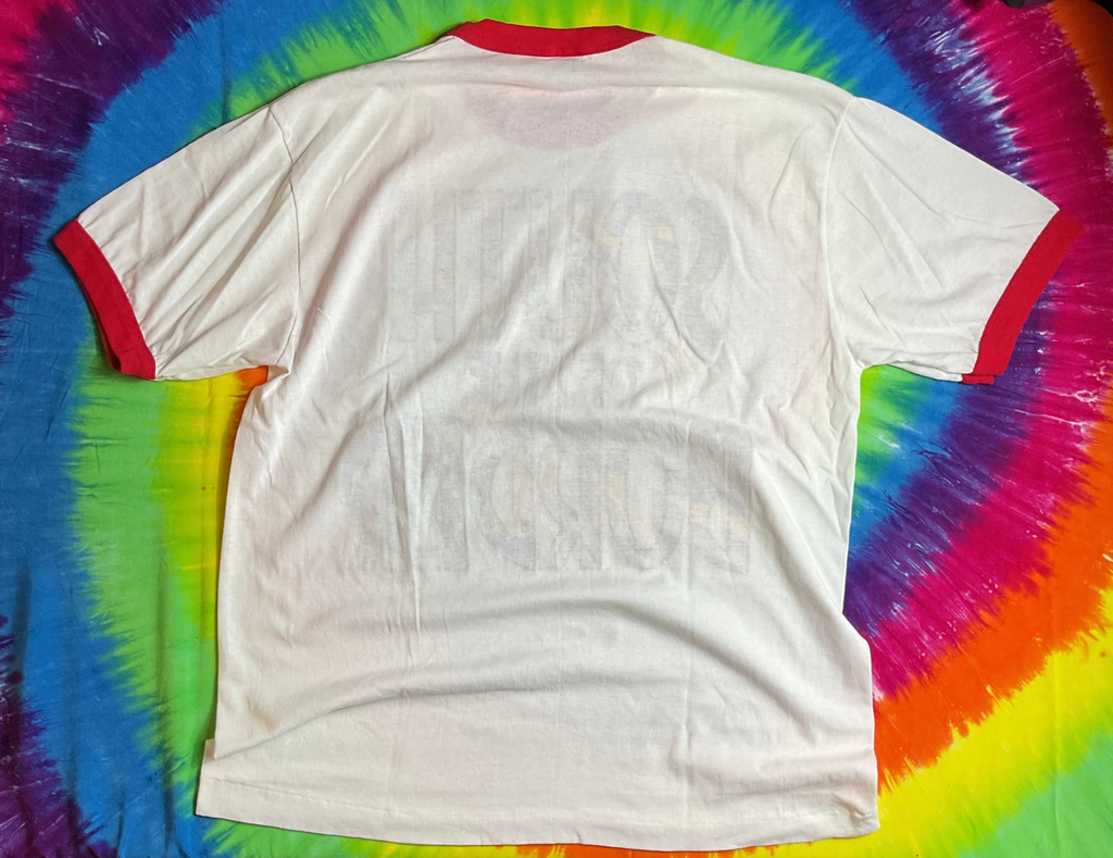 Vintage 80s South of the Border Ringer T-Shirt XL Single Stitch