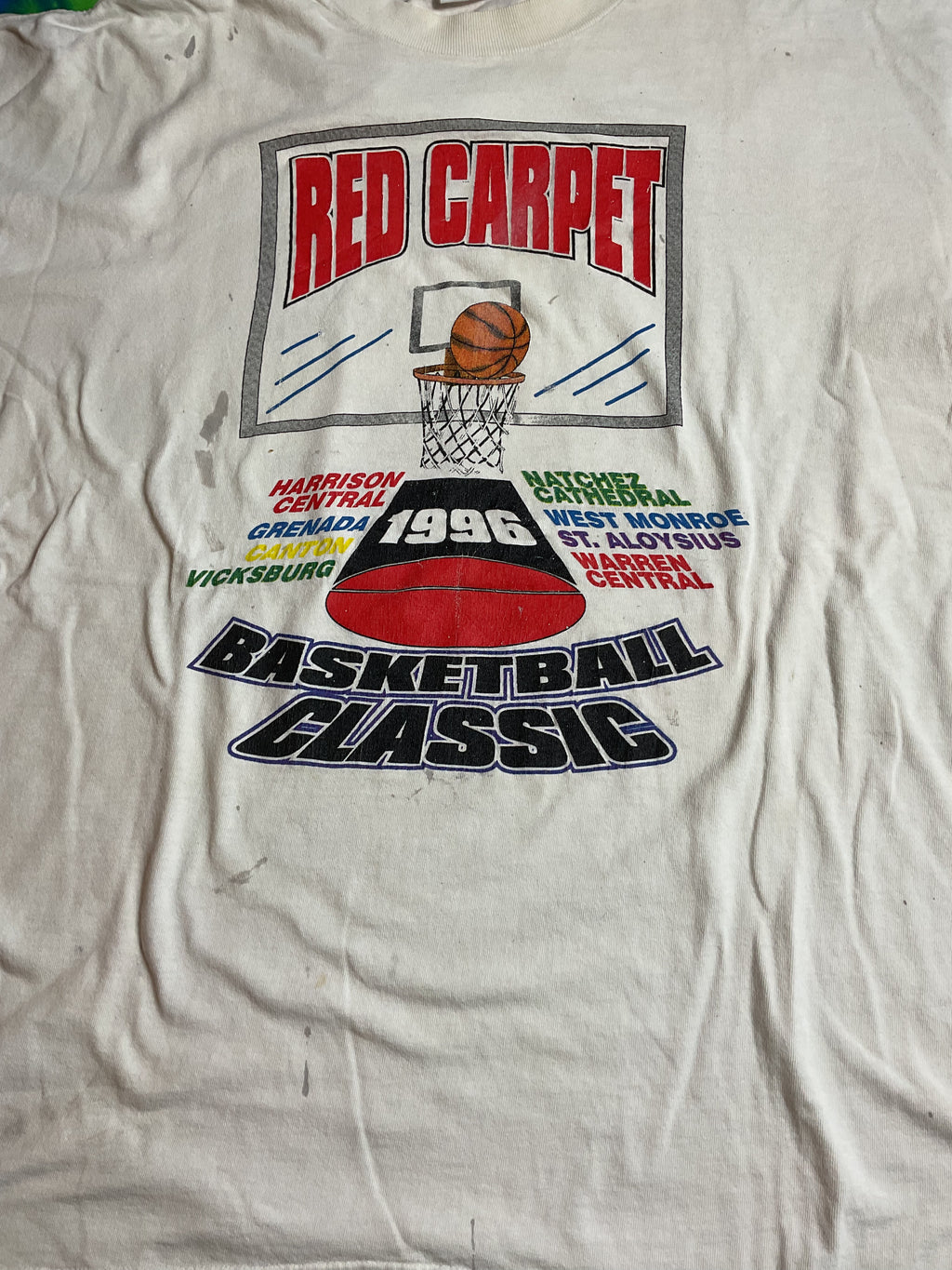 Vintage 1996 Red Carpet Basketball Classic Tee Fila USA XL