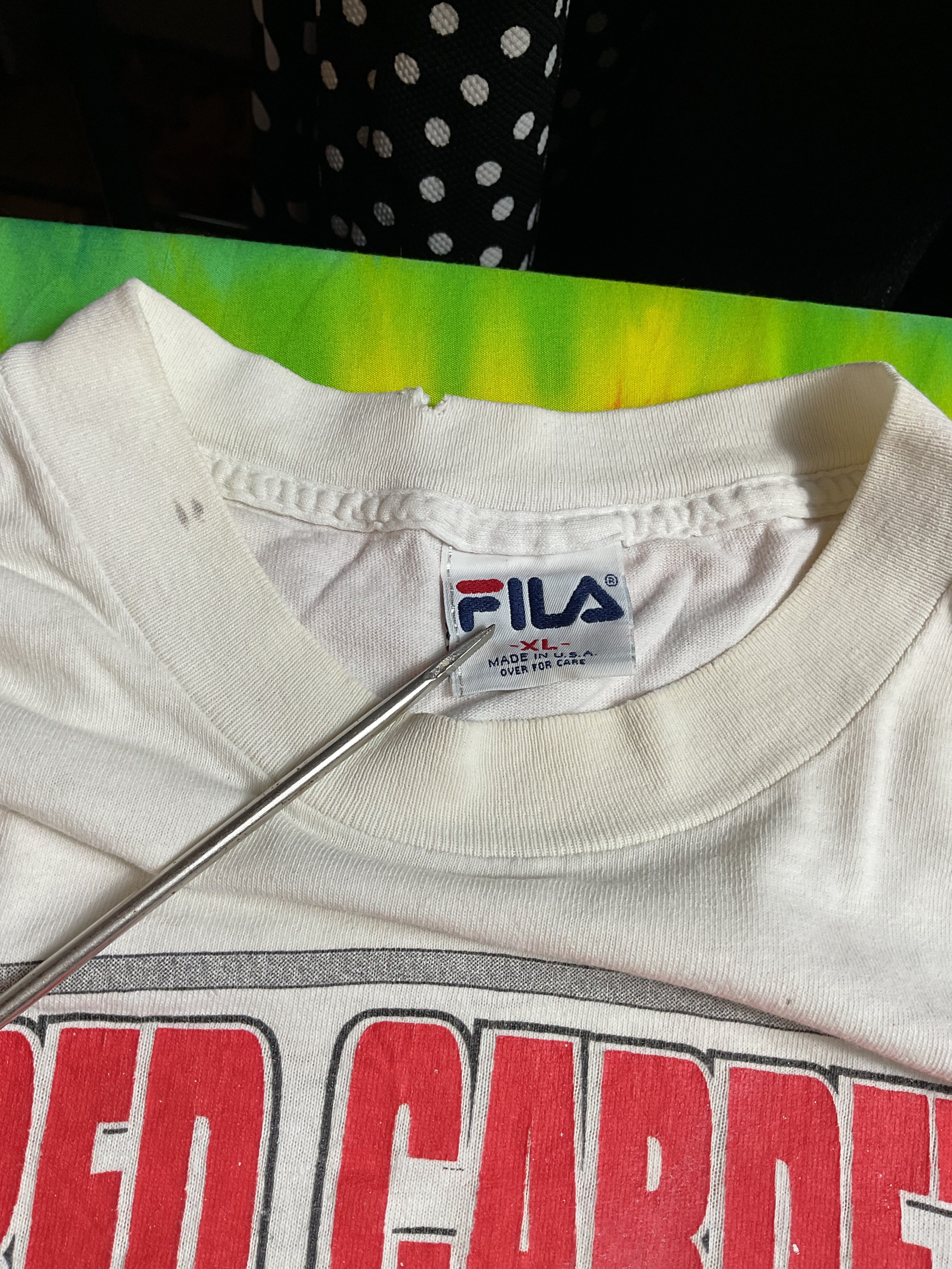 Vintage 1996 Red Carpet Basketball Classic Tee Fila USA XL