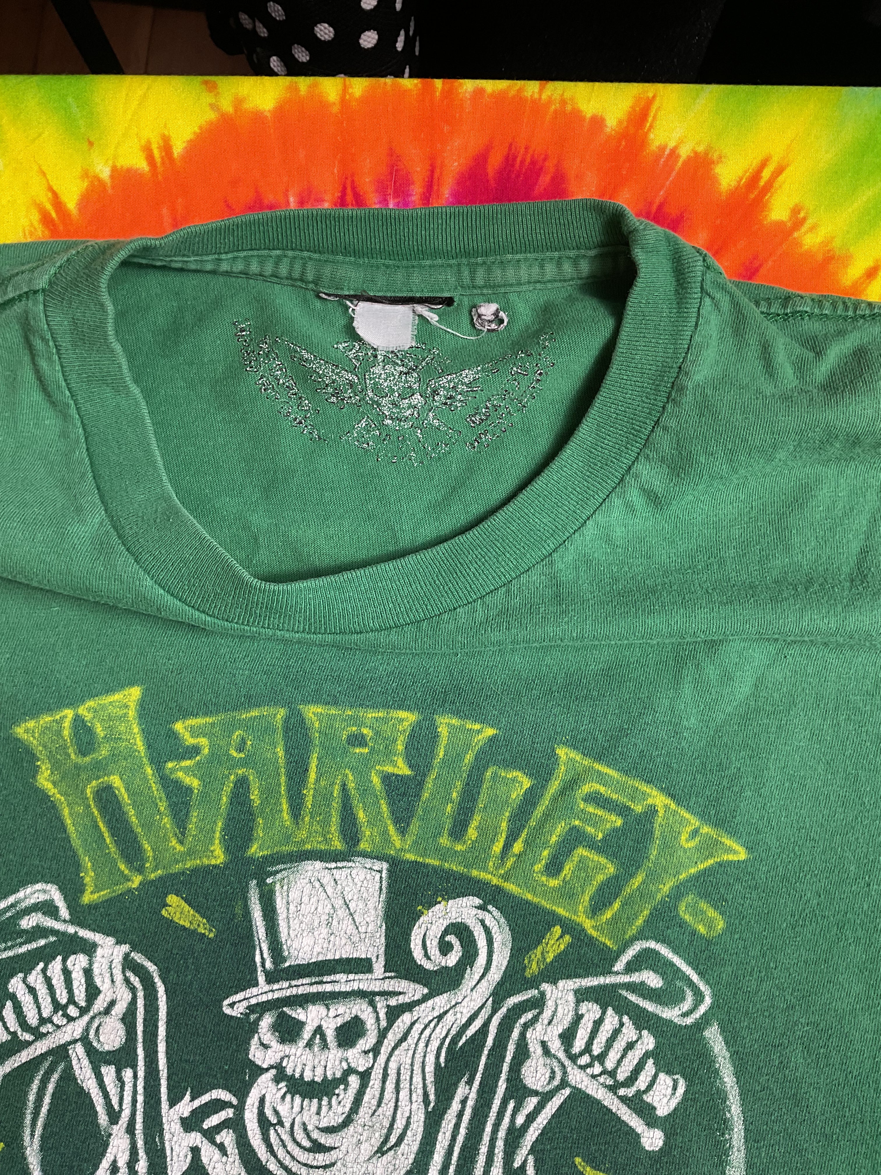 Harley-Davidson Paradise Portland Oregon Skeleton Green T-Shirt
