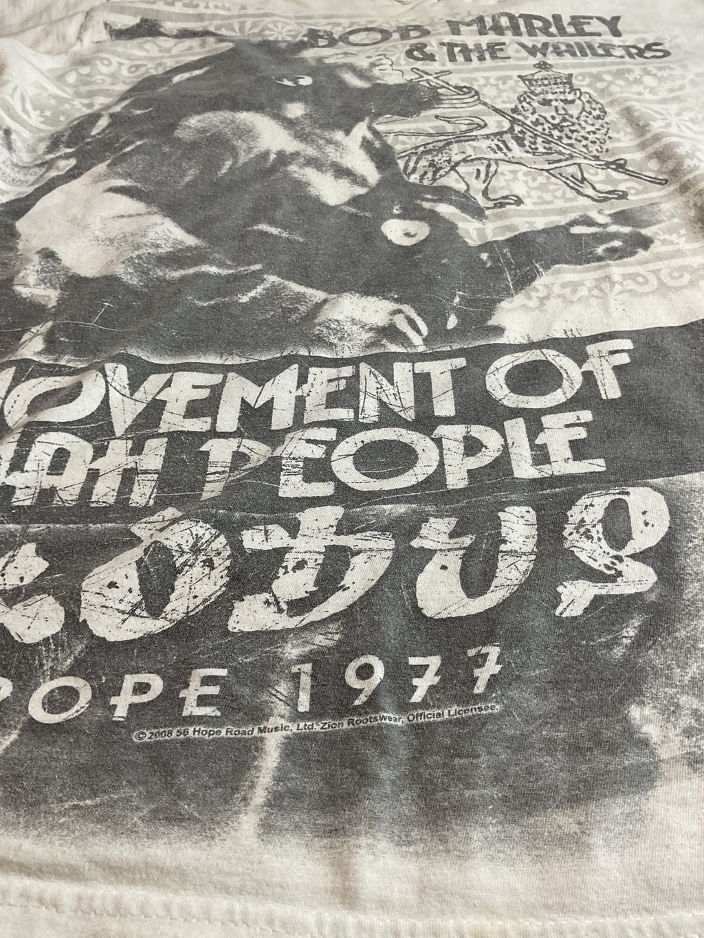 Bob Marley Exodus Europe 1977 Graphic T-Shirt Zion Rootswear L