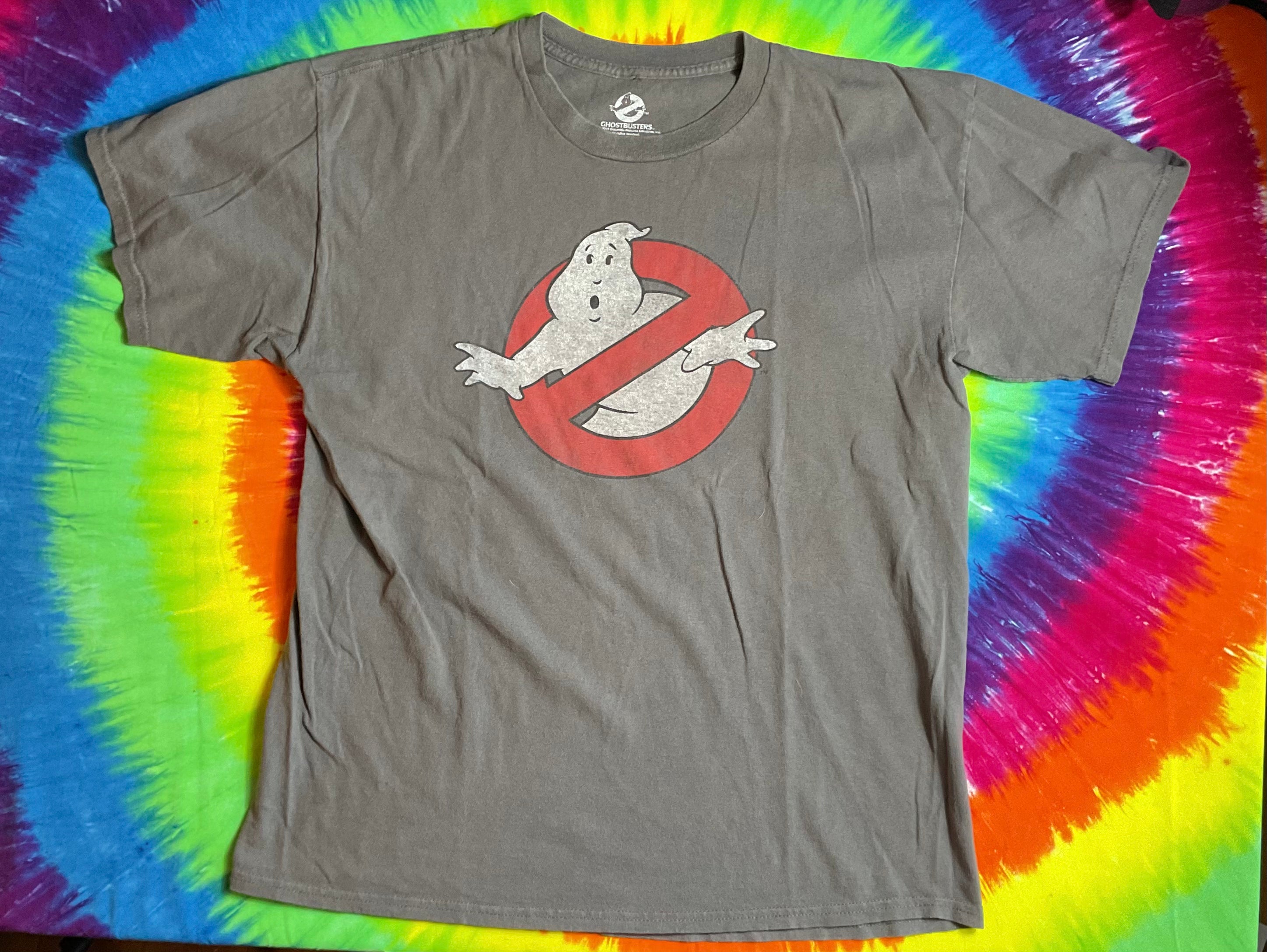 Ghostbusters Logo T-Shirt Mad Engine 2011 Charcoal Grey Men's L